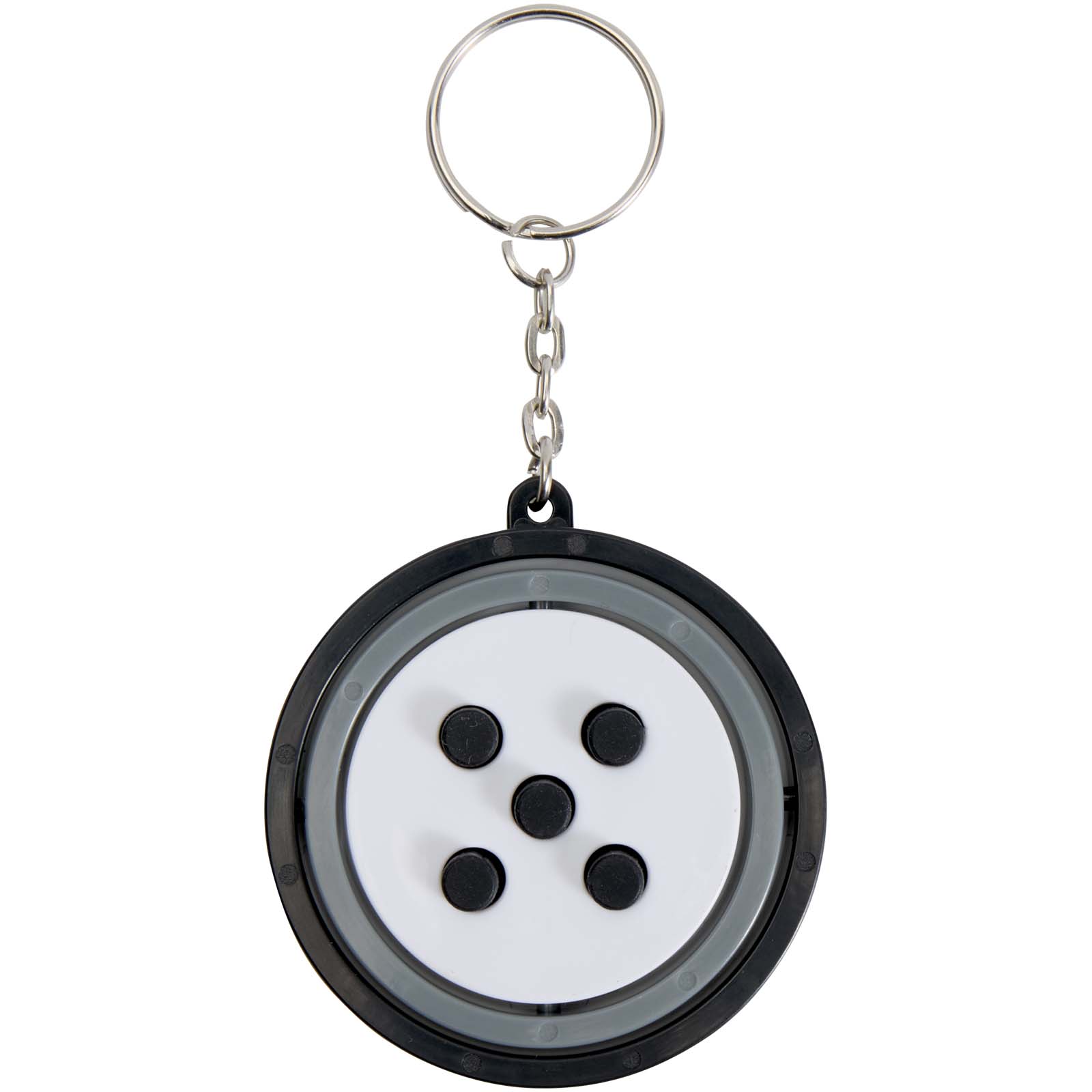 Advertising Keychains & Keyrings - Spinx recycled plastic gyroscope fidget keychain - 1
