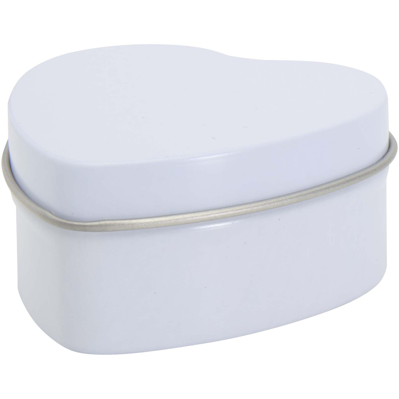 Accessoires pour la maison publicitaires - Bougie Blissful en boîte métal en forme de cœur et senteur vanille - 2