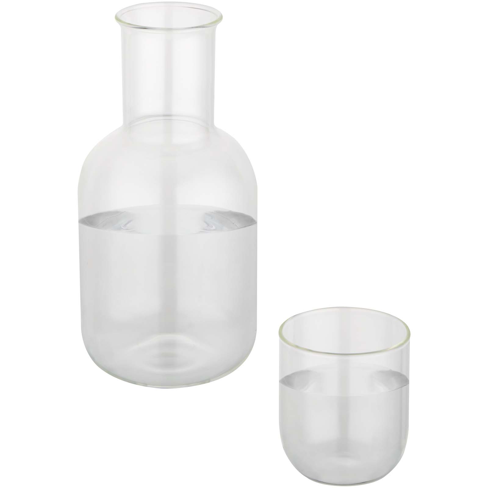 Ensemble carafe et tasse en verre Amelie