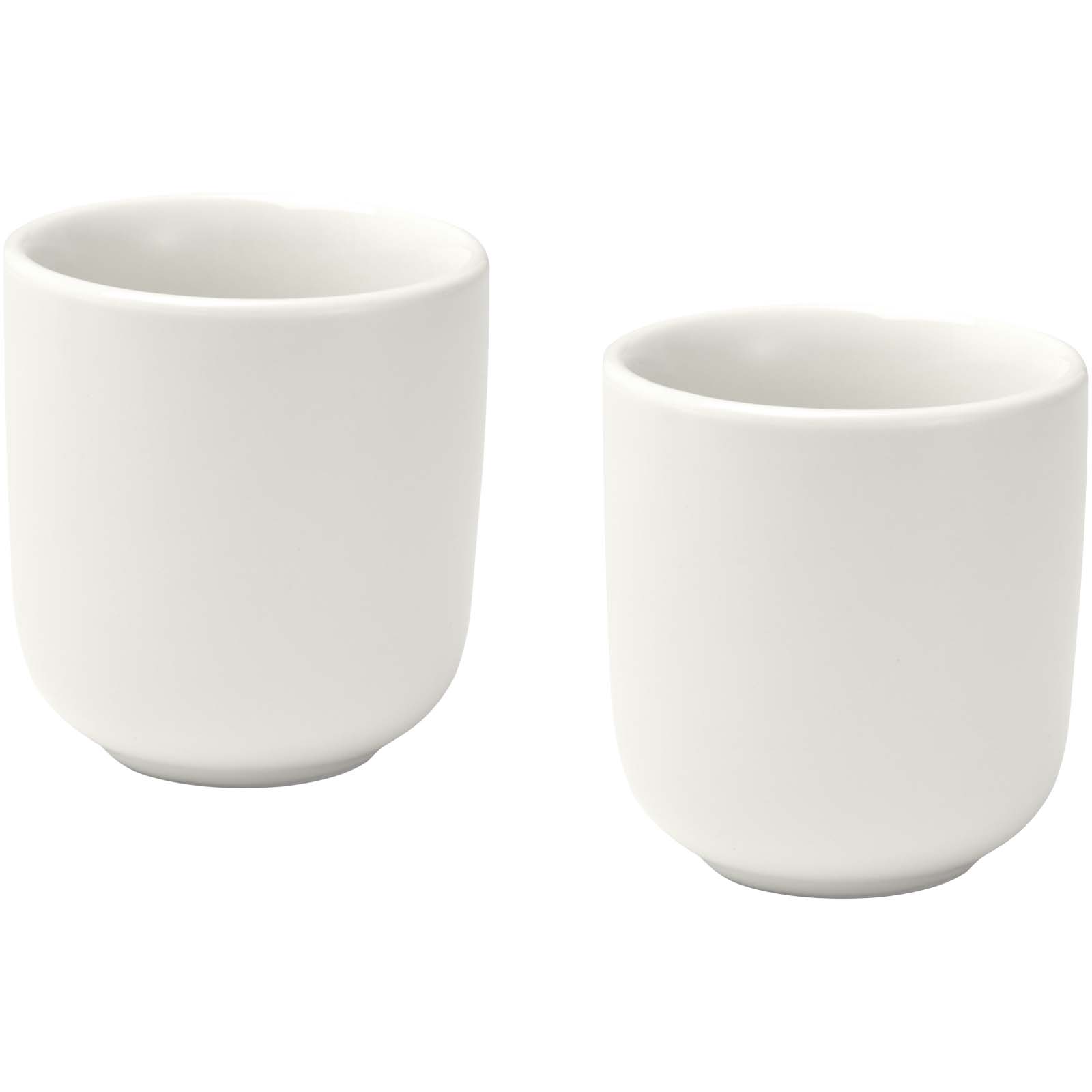 Mugs standard publicitaires - Tasses à expresso Male en céramique de 90 ml - set de 2