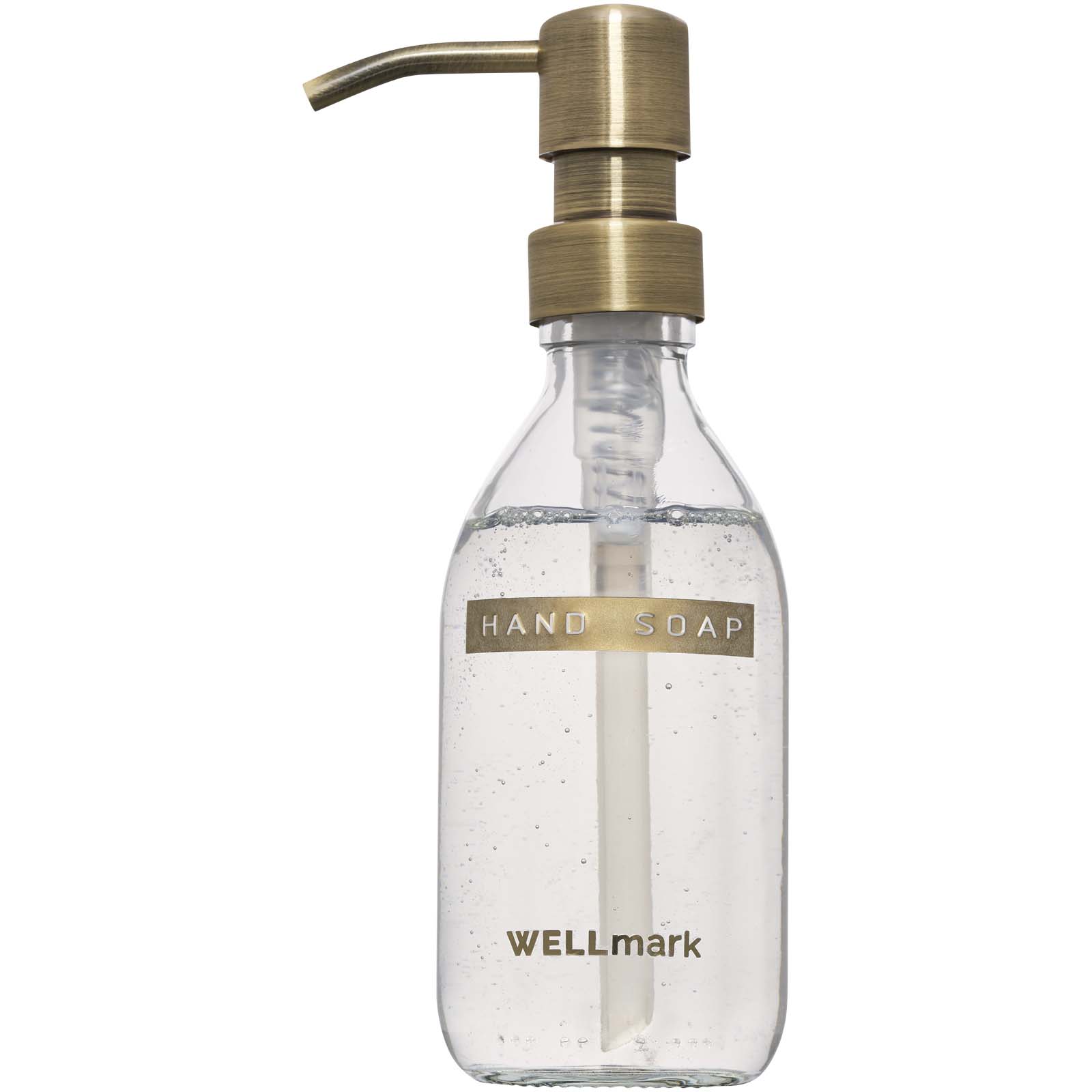 Accessoires pour la maison publicitaires - Distributeur de savon pour les mains de 250 ml et ensemble de bougies parfumées de 150 g Wellmark Discovery- parfum linge frais - 2