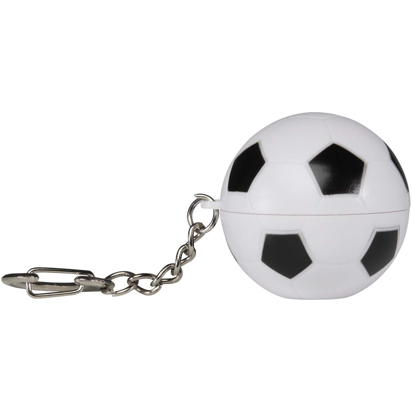 Baumes à lèvres publicitaires - Baume à lèvres vanille en forme de ballon de football Rami avec FPS 15 et porte-clés - 1