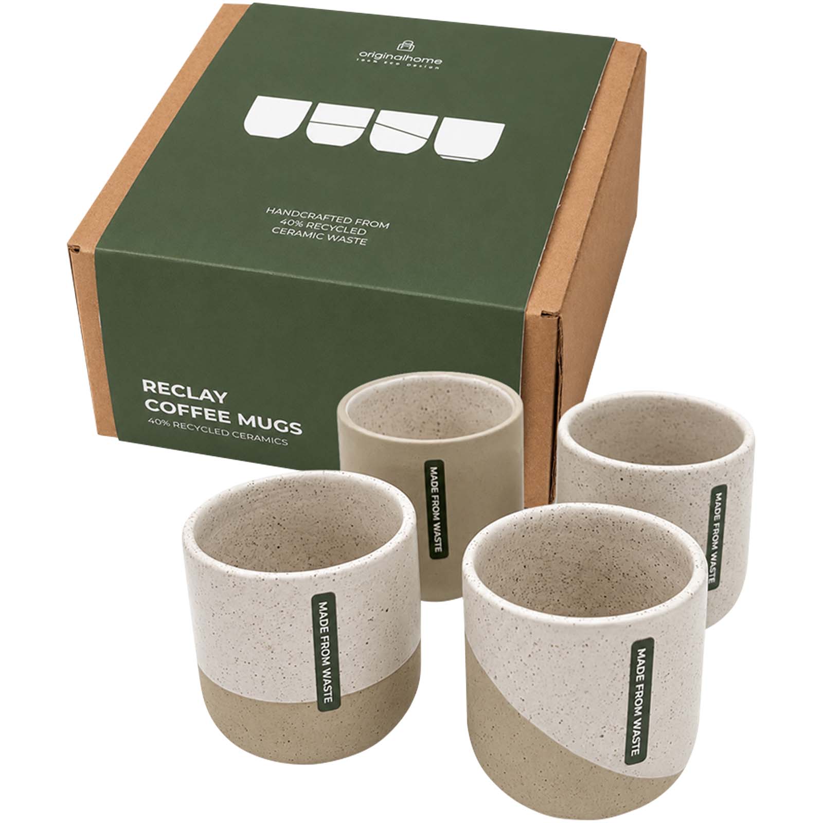 Accessoires pour la maison publicitaires - Lot de tasses à café Originalhome Reclay 150 ml