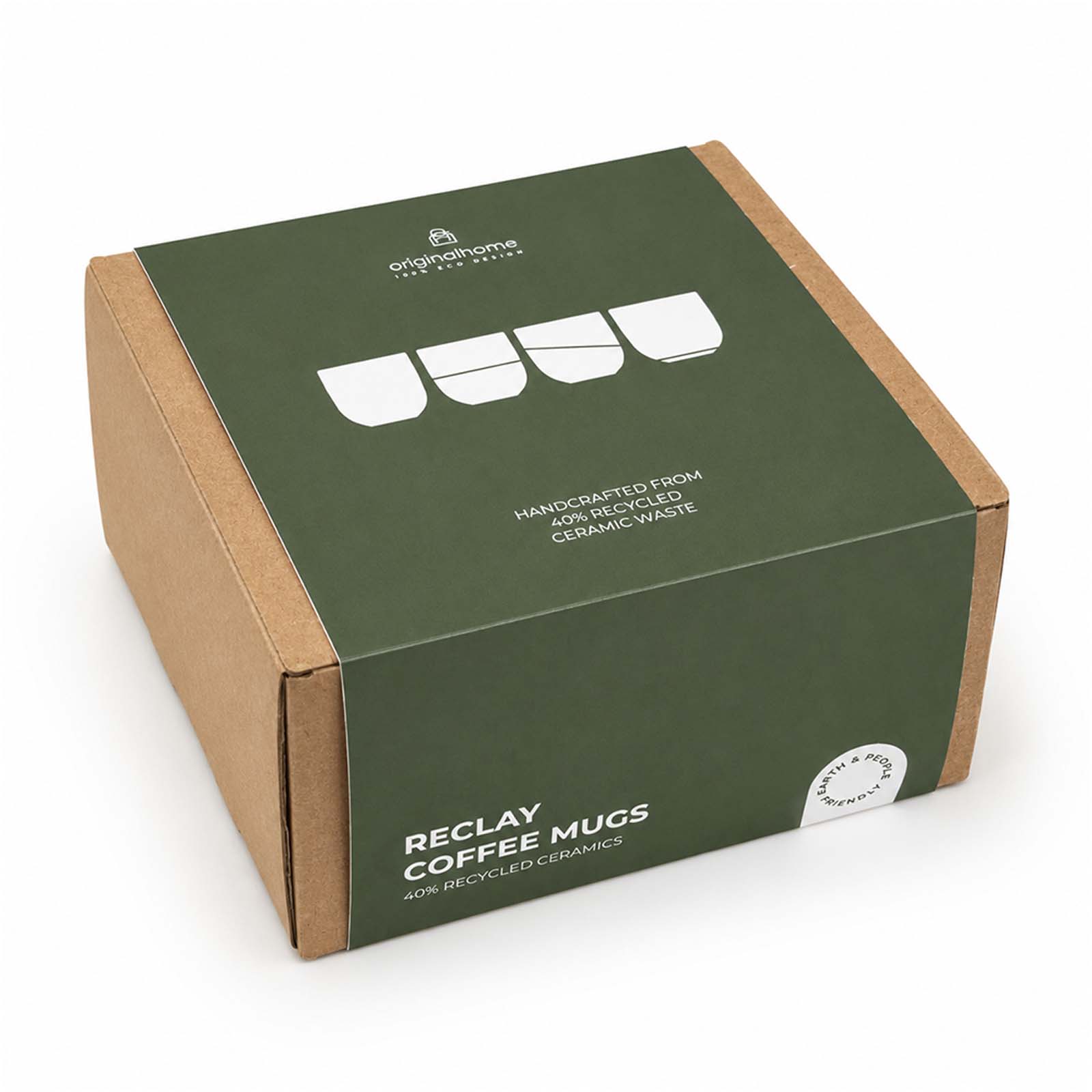Accessoires pour la maison publicitaires - Lot de tasses à café Originalhome Reclay 150 ml - 1