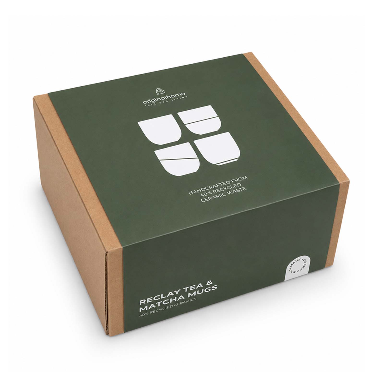 Accessoires pour la maison publicitaires - Lot de tasses à thé et à matcha Reclay 350 ml d'Originalhome  - 1