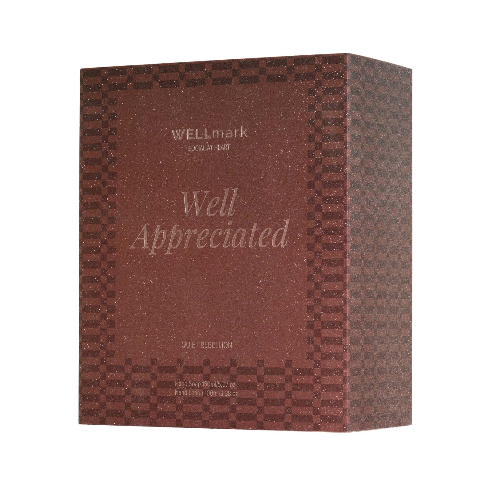 Hygiène personnelle publicitaires - Coffret cadeau de soins pour les mains Quiet Rebellion de Wellmark - 1