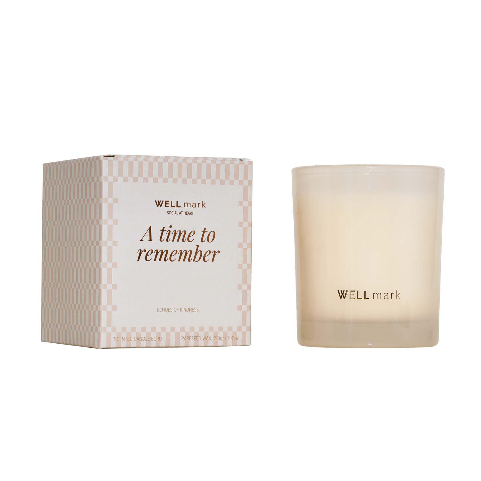 Accessoires pour la maison publicitaires - Bougie parfumée Wellmark Echoes of Kindness de 210 g