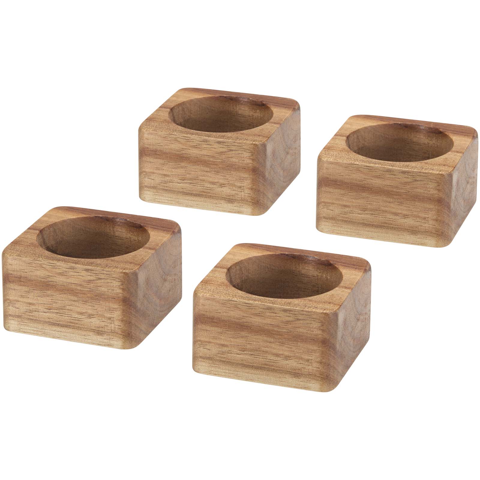 Advertising Home Accessories - Napora acacia wood napkin ring holders