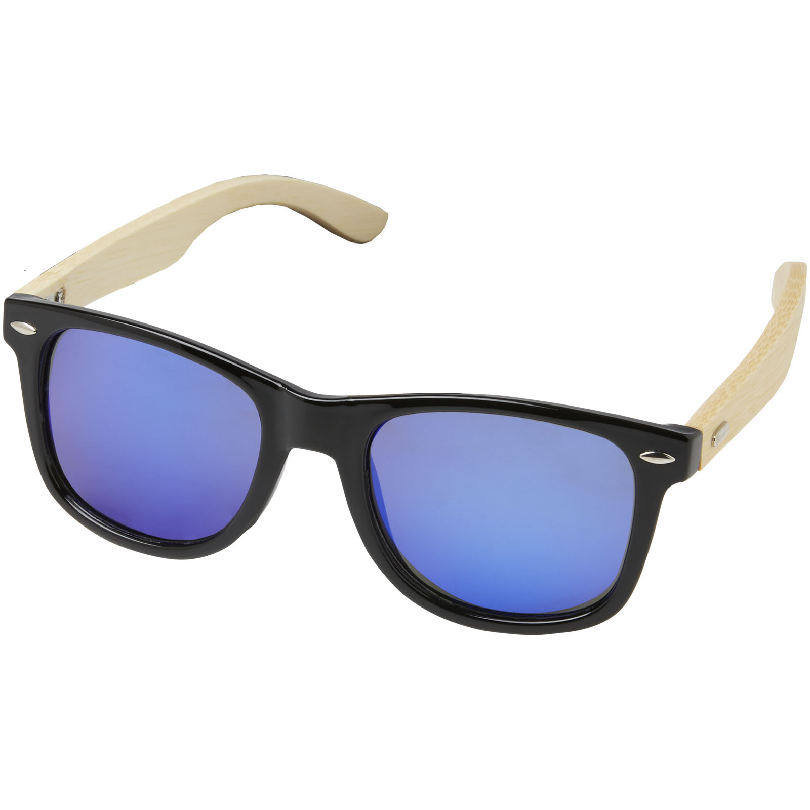 Advertising Sunglasses - Taiyō rPET/bamboo mirrored polarized sunglasses in gift box - 0