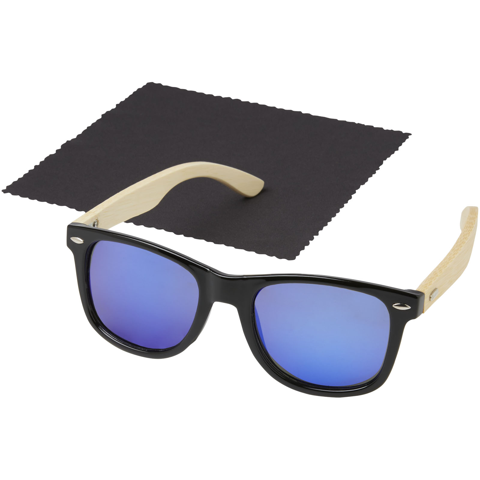 Advertising Sunglasses - Taiyō rPET/bamboo mirrored polarized sunglasses in gift box - 3