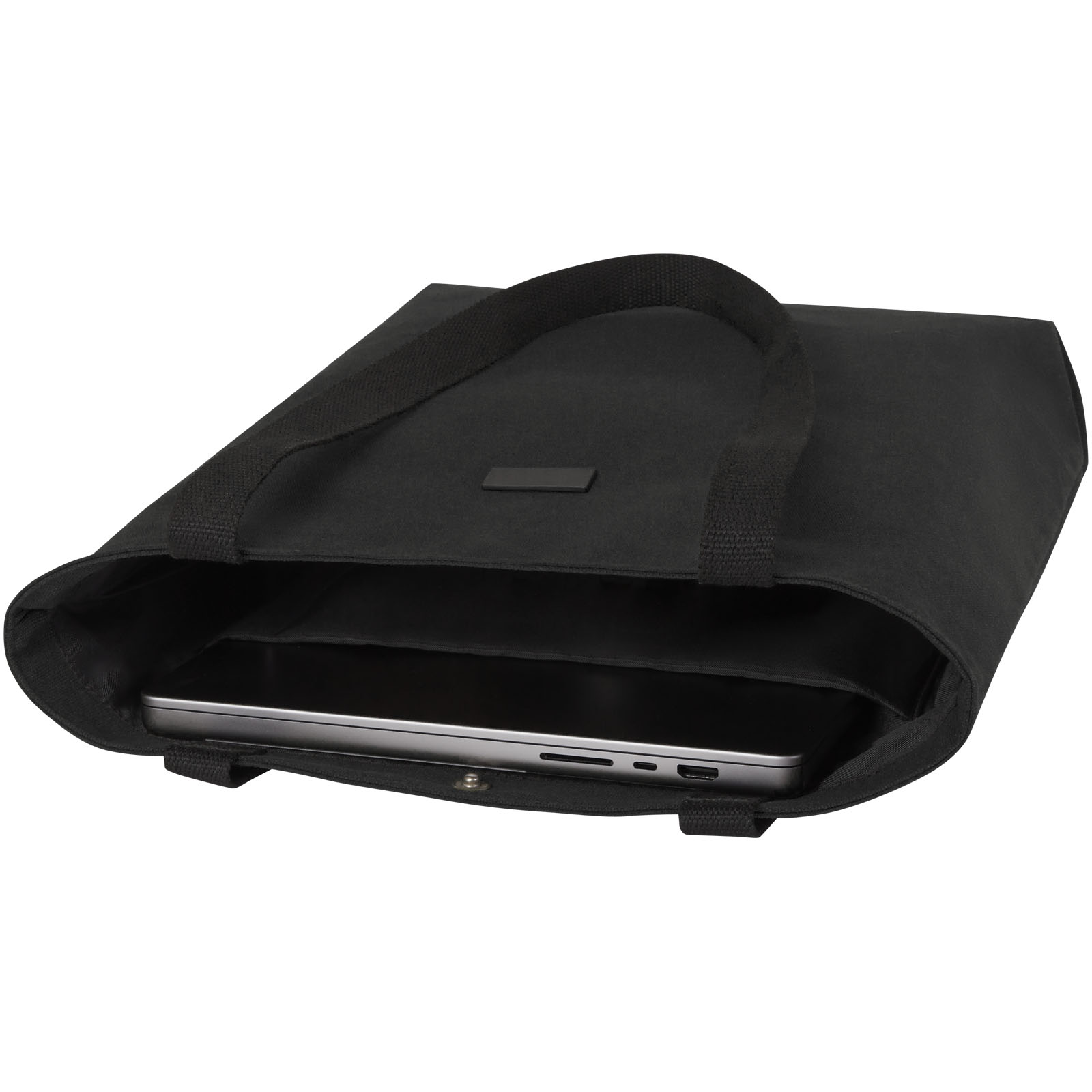 Sacs de shopping publicitaires - Sac shopping Joey de 14 L  en toile recyclée GRS - 4