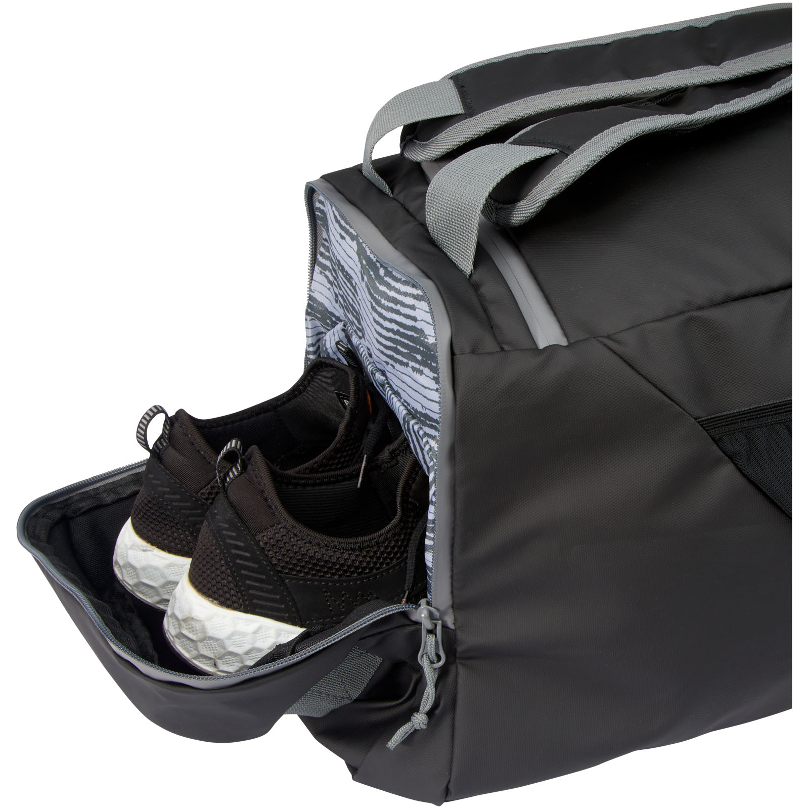 Advertising Travel bags - Aqua GRS recycled water resistant duffel backpack 35L - 5