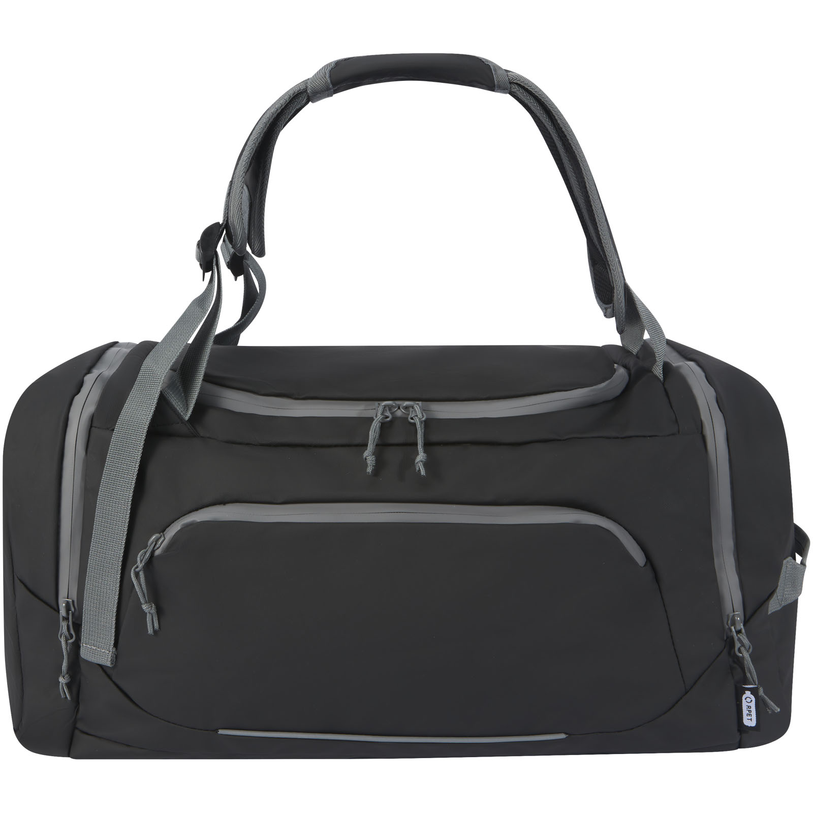 Advertising Travel bags - Aqua GRS recycled water resistant duffel backpack 35L - 1