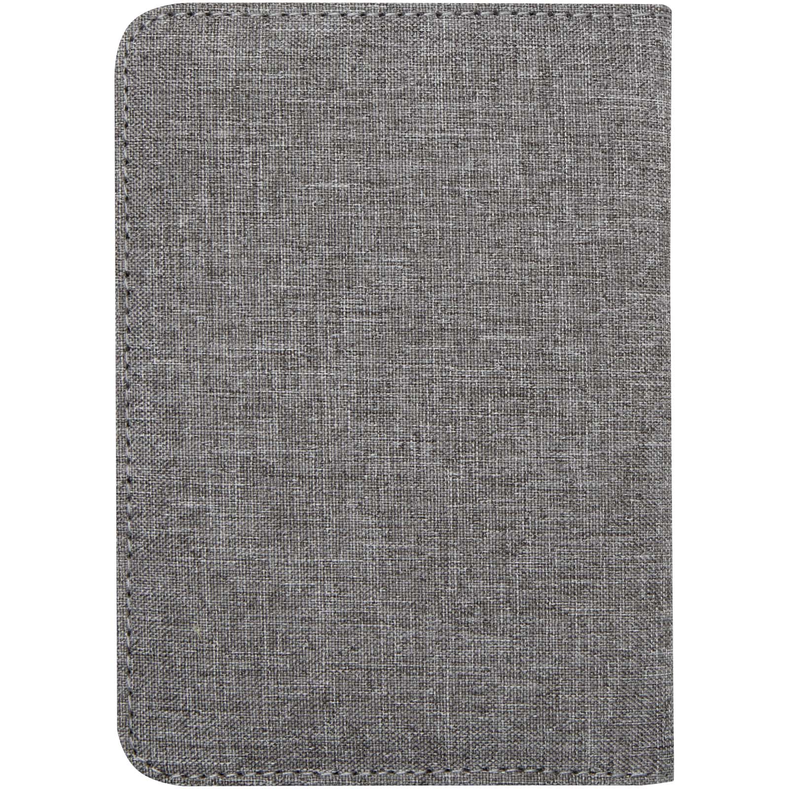 Accessoires de voyage publicitaires - Porte-passeport RFID Ross en rPET certifié GRS - 2