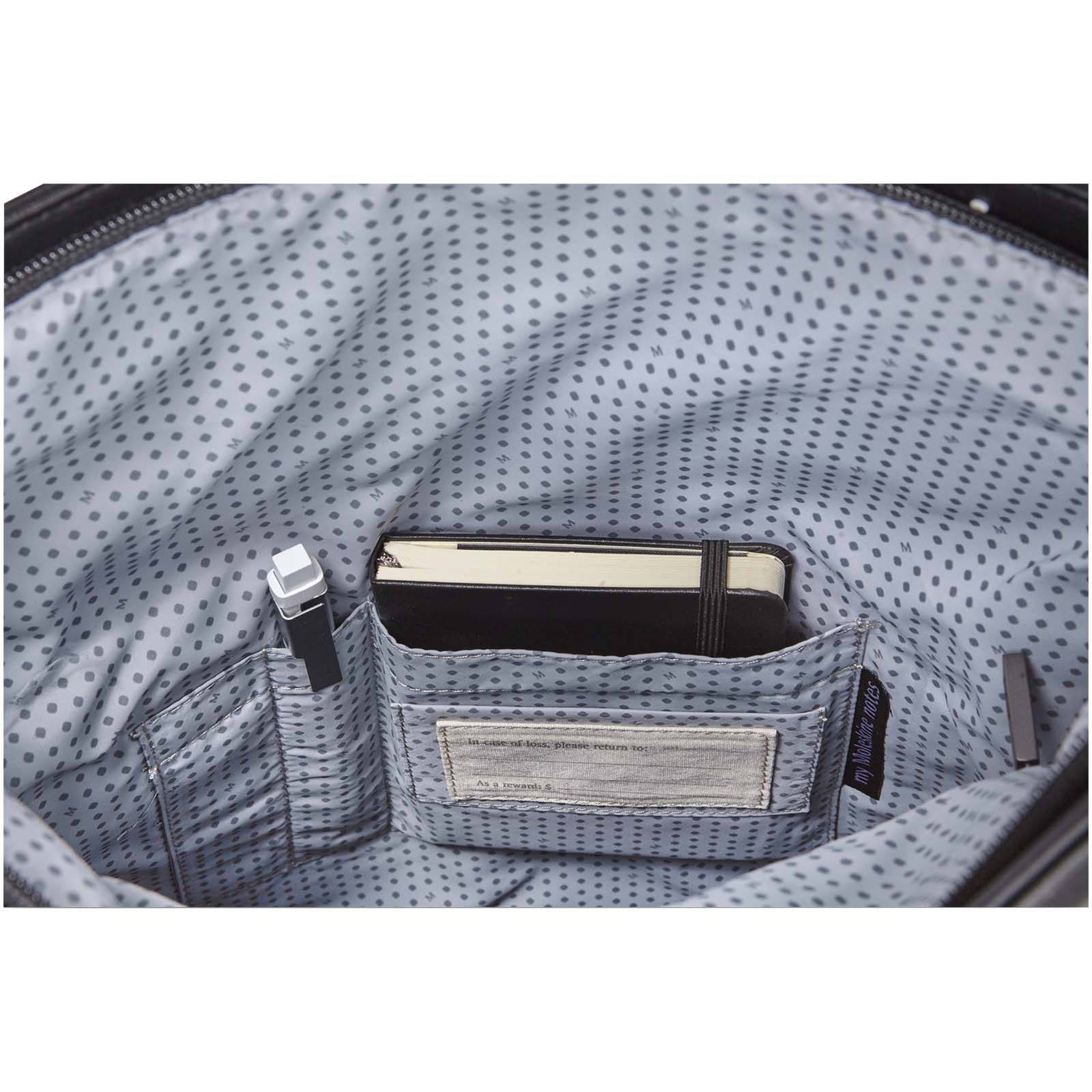 Accessoires de voyage publicitaires - Sacoche d’ordinateur verticale Moleskine Classic - 5