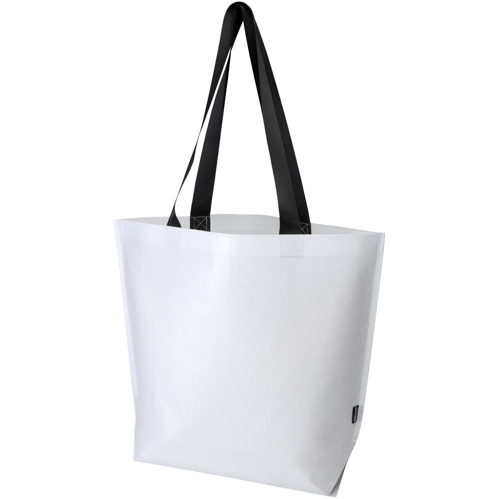 Sacs de shopping publicitaires - Sac shopping Duo oversize recyclé à double laminage certifié GRS de 30 L