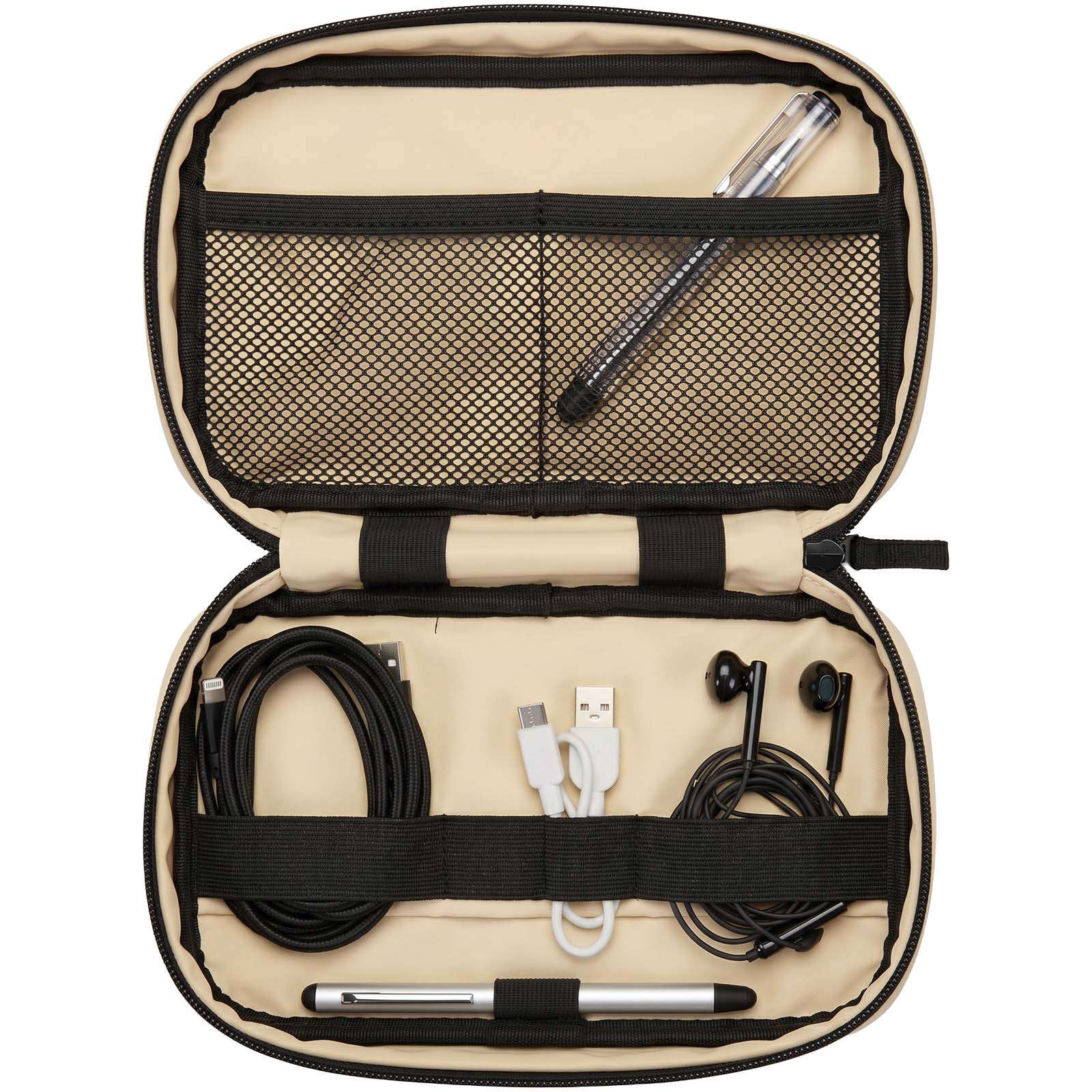 Accessoires de voyage publicitaires - Pochette technique Resi Plus recyclée certifiée GRS de 1 L - 3