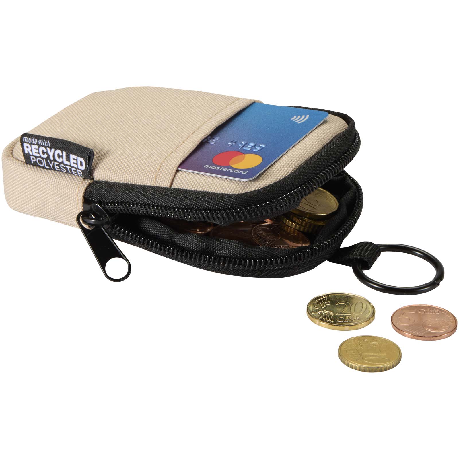 Accessoires de voyage publicitaires - Petite pochette Byron Clip & Go recyclée certifiée GRS de 0,2 L - 3
