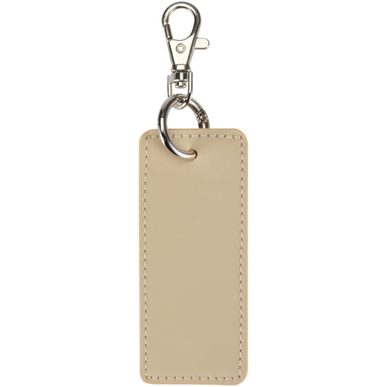 Porte-clés publicitaires - Porte-clés rectangulaire à breloques en matériaux recyclés certifié GRS Resi Plus - 2