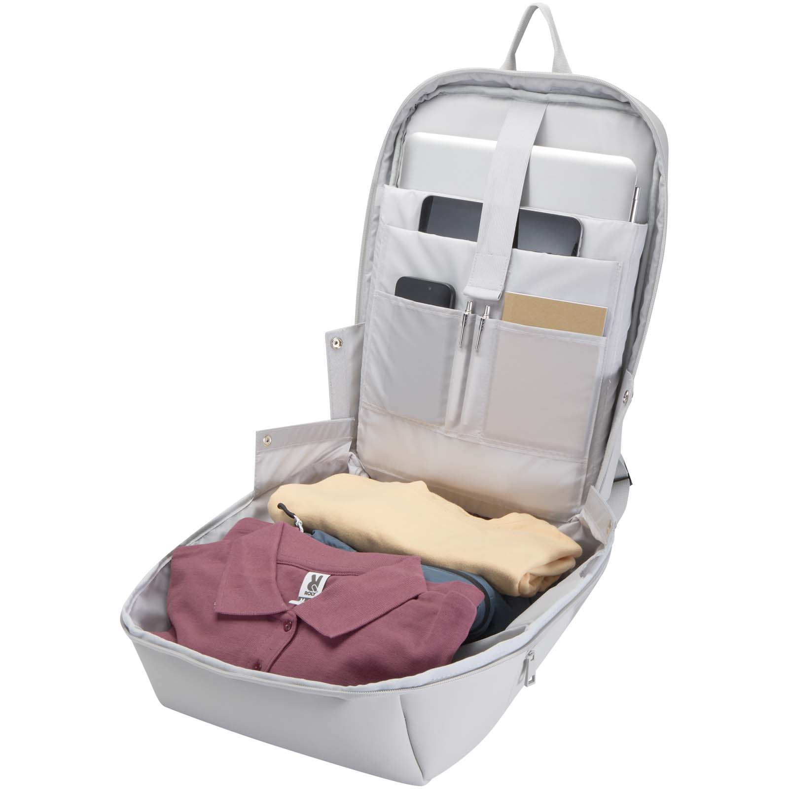 Sac à dos pour ordinateur publicitaires - Sac à dos pour ordinateur portable SMART 15 pouces en GRS recyclé, 18 L - 4