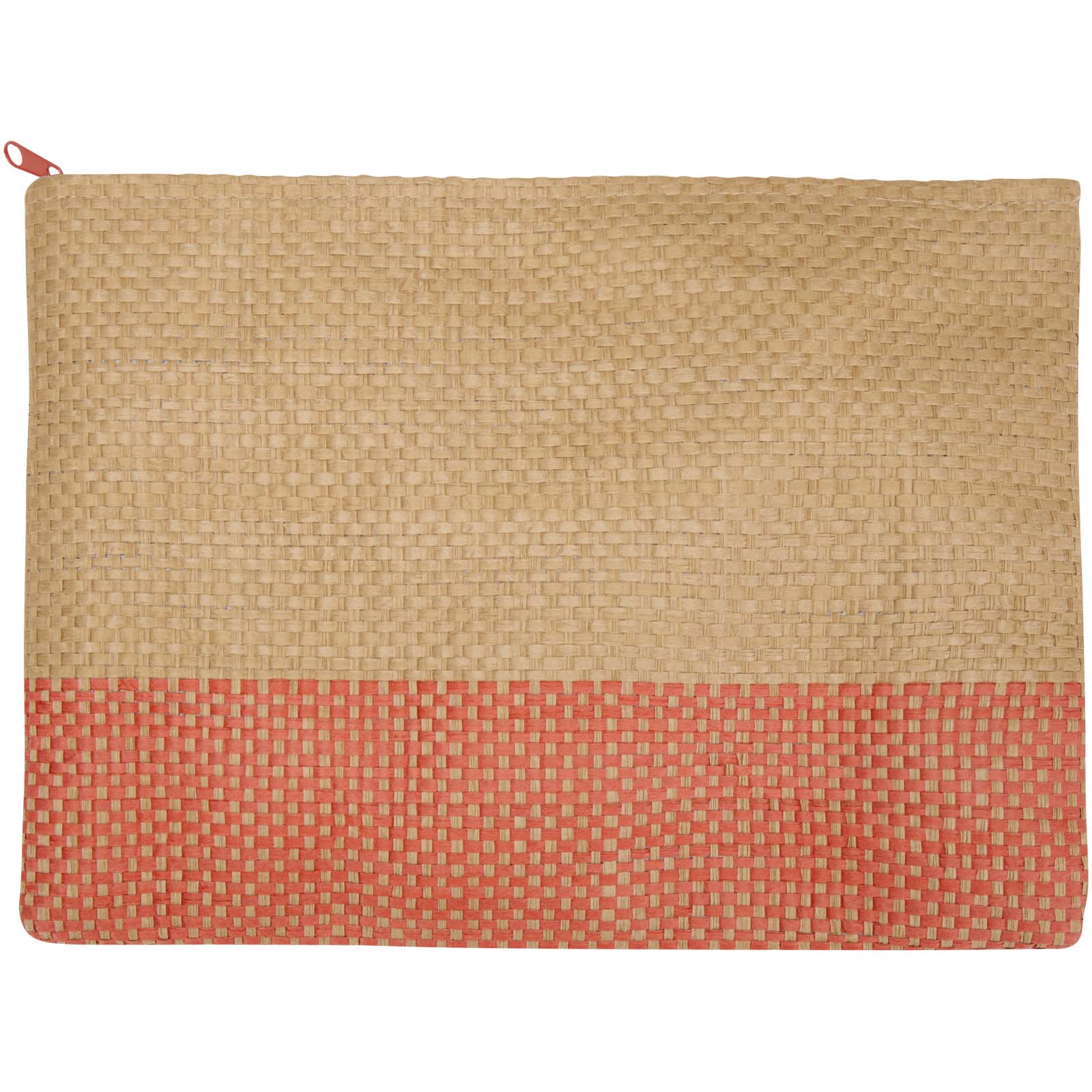 Accessoires de voyage publicitaires - Pochette en papier paille Rhythm avec fermeture à glissière, 3 L - 1
