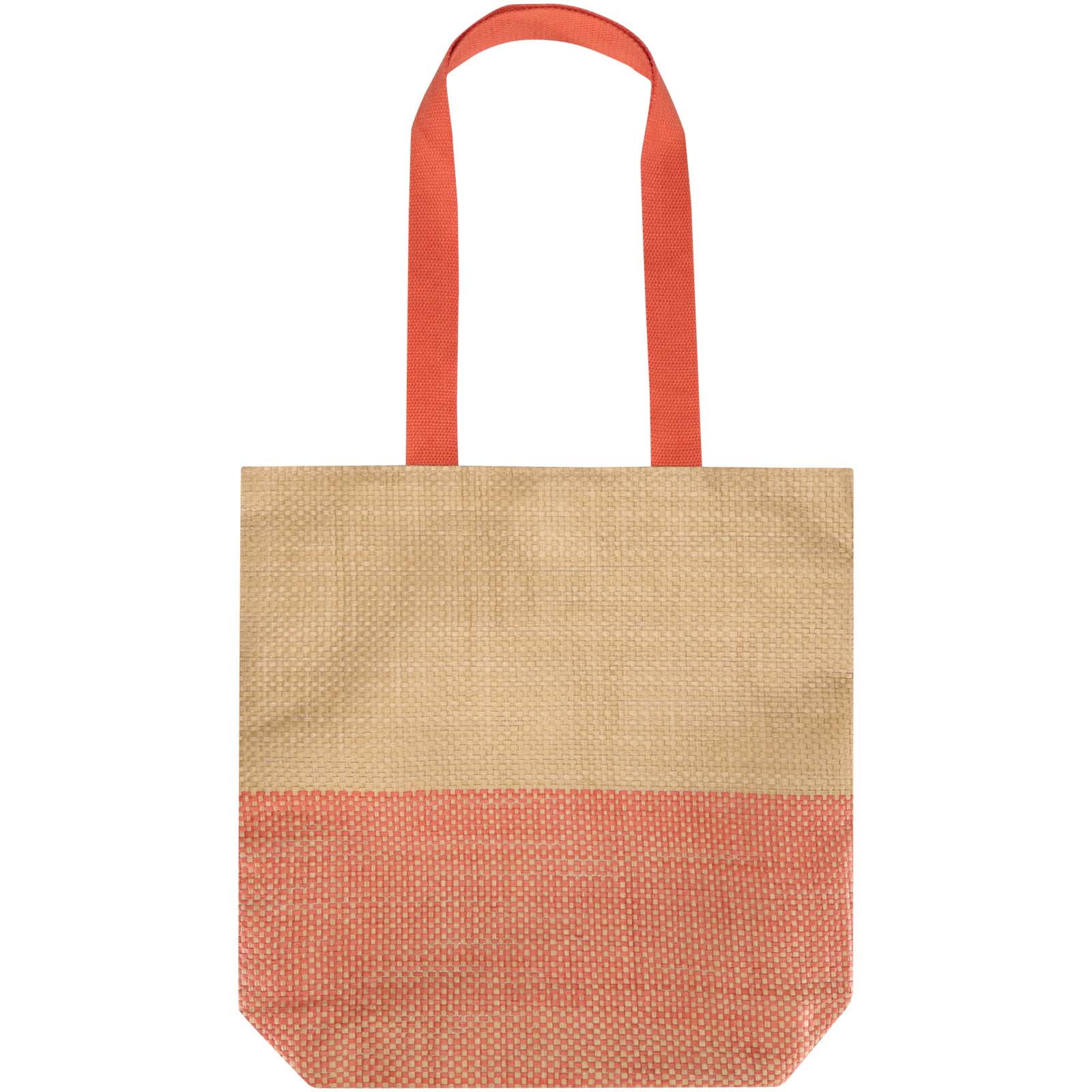 Sacs de shopping publicitaires - Sac fourre-tout en papier paille Rhythm, 10 L - 1