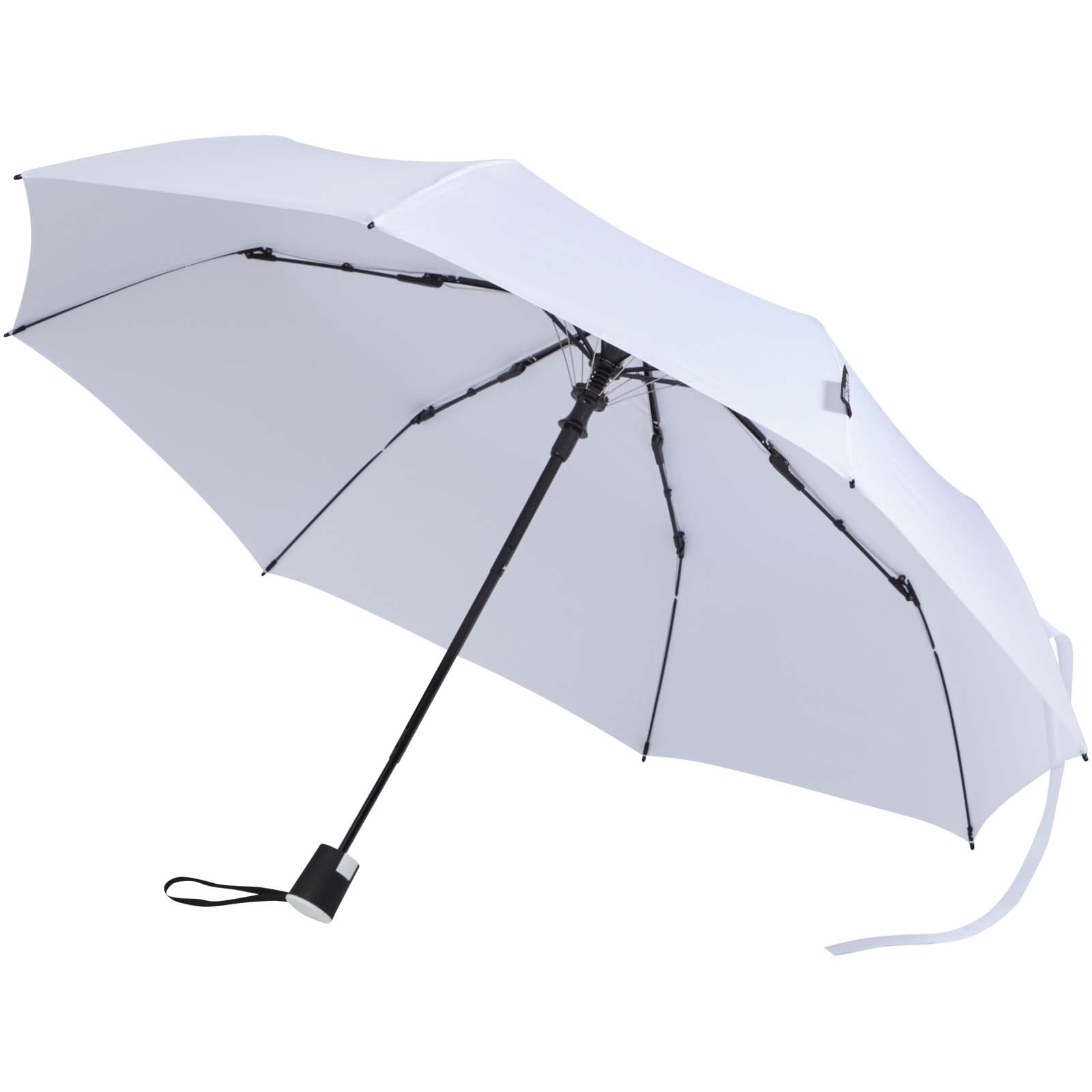 Parapluies pliables publicitaires - Parapluie pliable Agnes 21 pouces à ouverture automatique en RPET