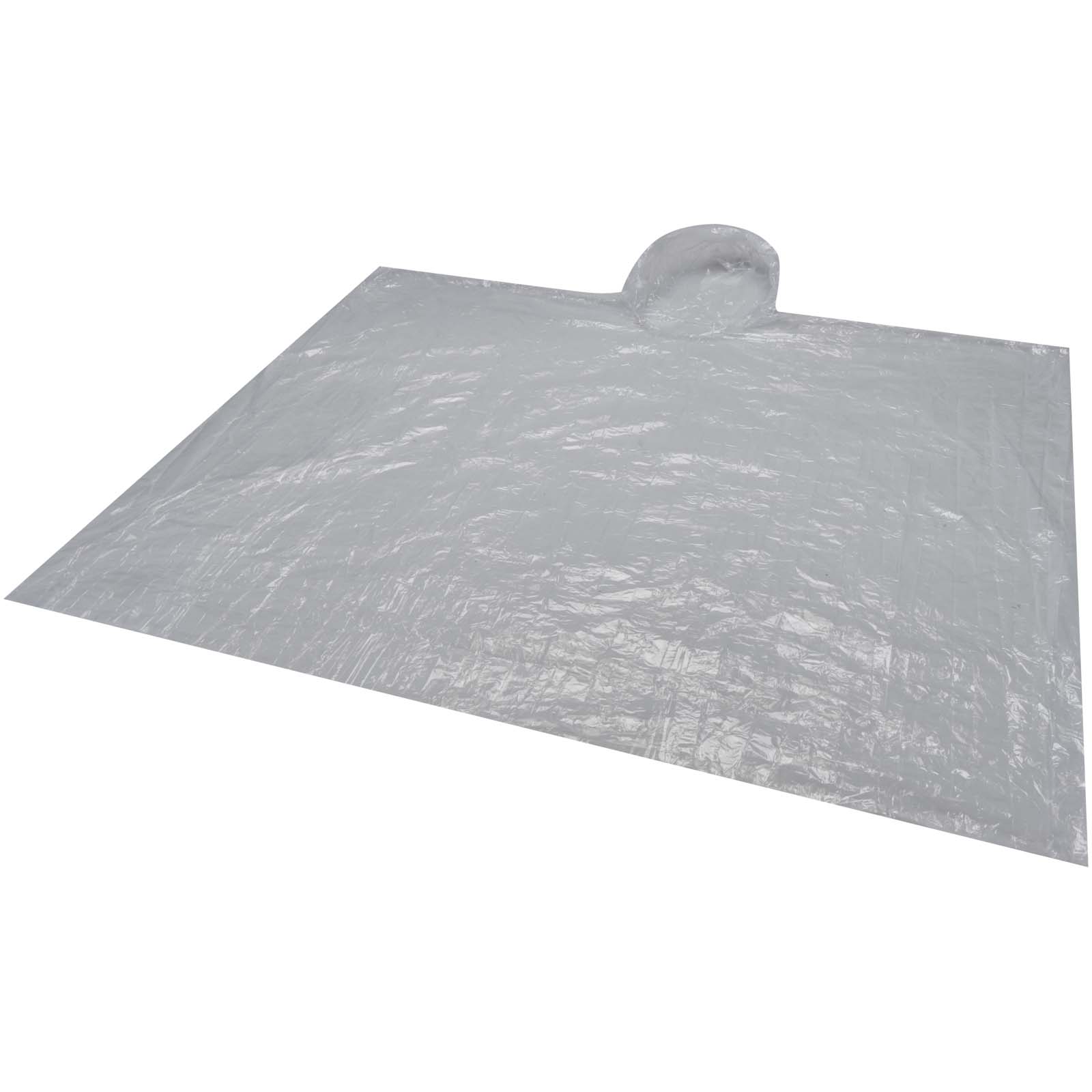 Ponchos de pluie publicitaires - Poncho anti-brouillard dans un étui rond en plastique avec mousqueton - 3