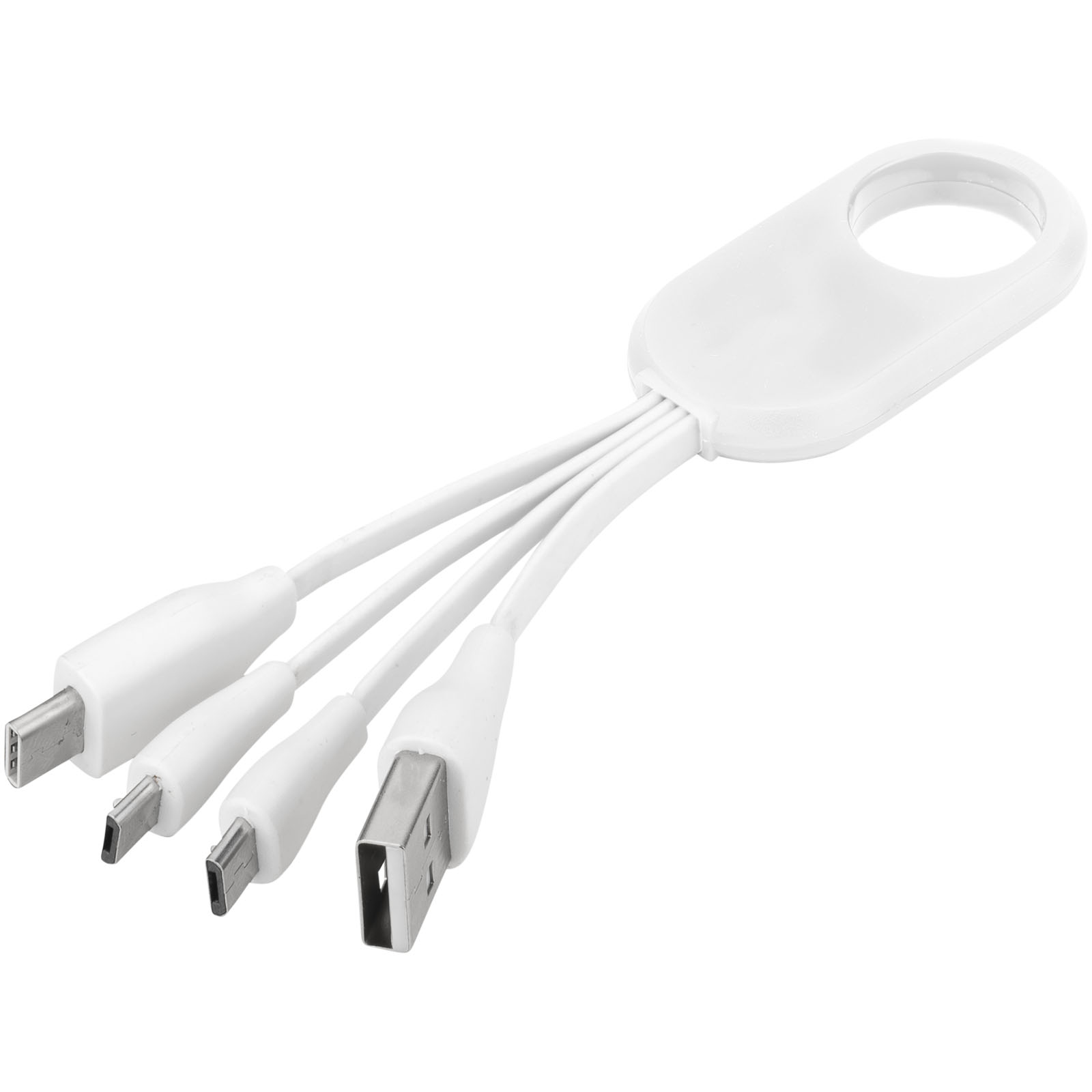 Advertising Cables - Troup 4-in-1 charging cable with type-C tip
