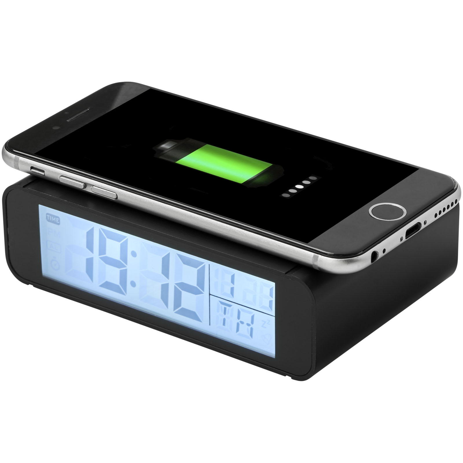 Chargeurs sans fil publicitaires - Horloge avec chargeur à induction de 5 W  Seconds - 3