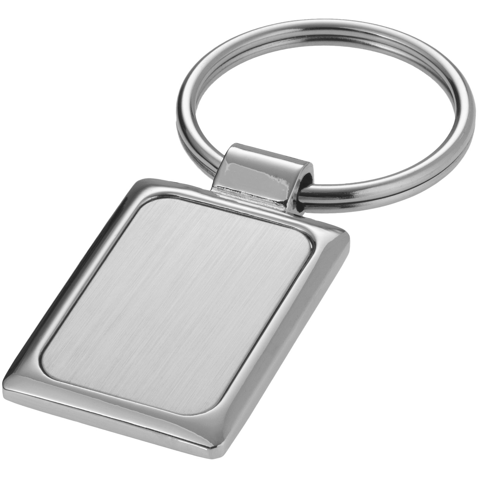 Advertising Keychains & Keyrings - Sergio rectangular metal keychain - 3