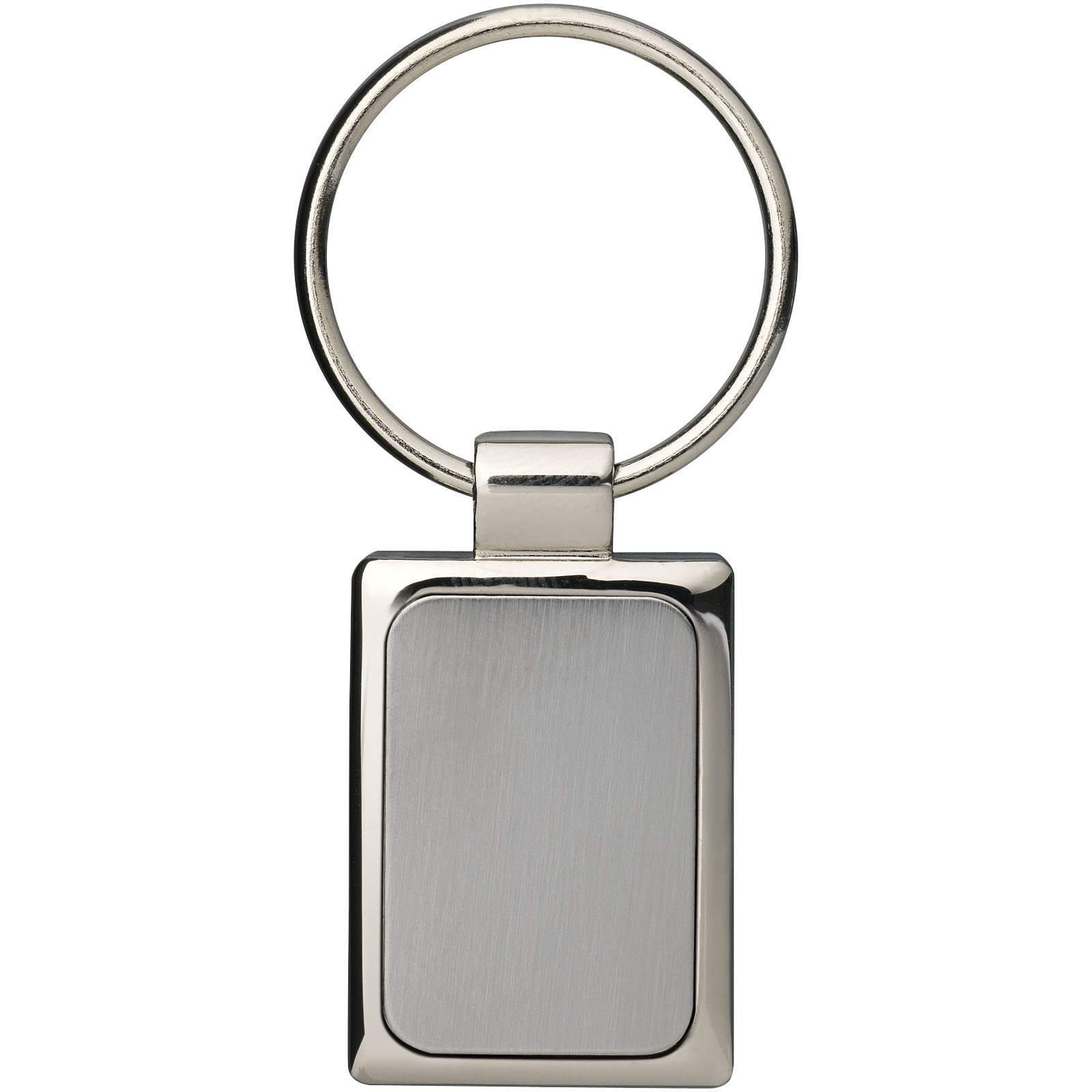 Advertising Keychains & Keyrings - Sergio rectangular metal keychain - 2