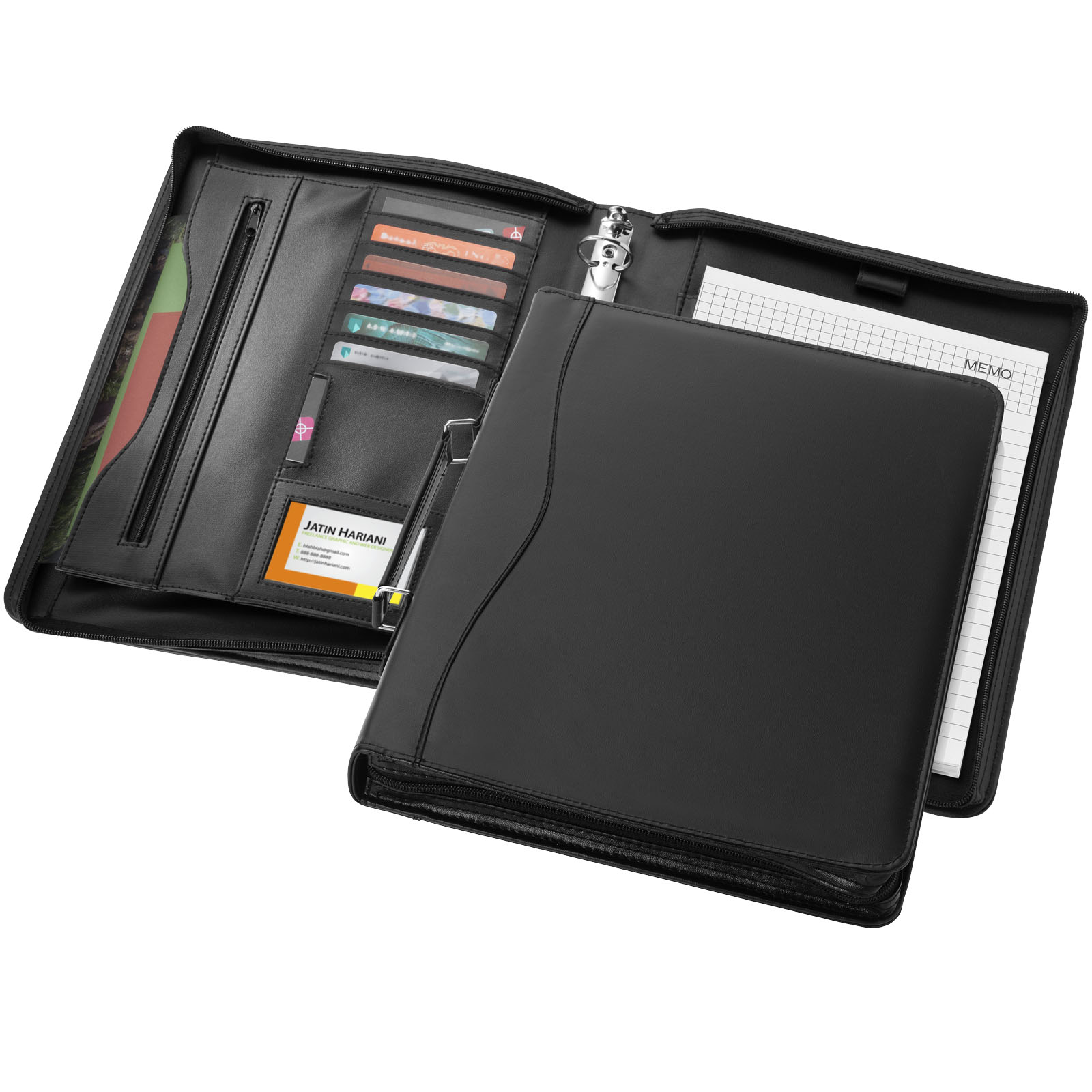 Portfolios - Ebony A4 briefcase portfolio