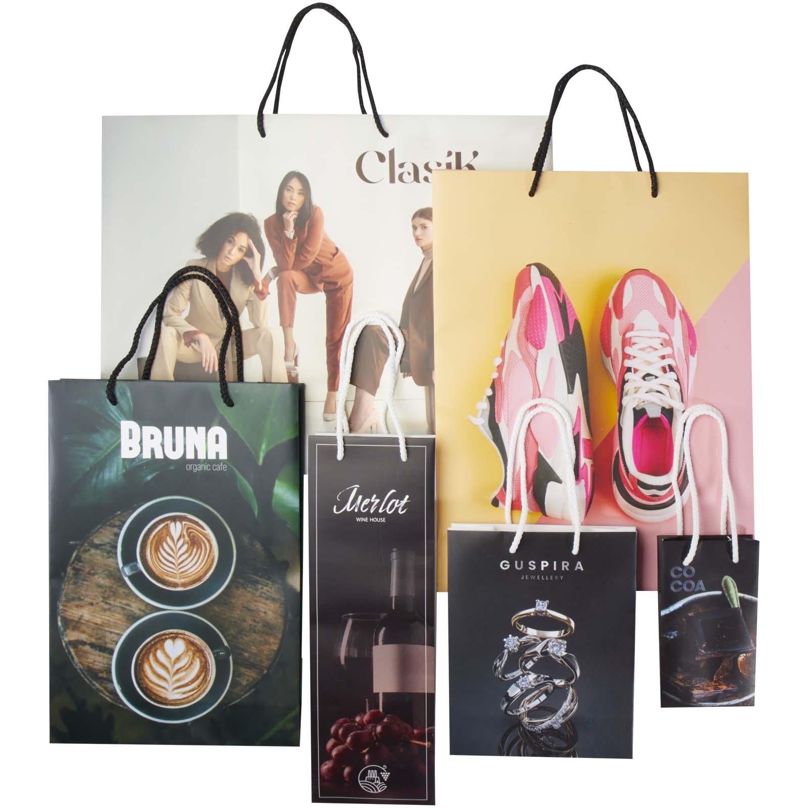 Advertising Paper Bags - Handmade integra paper bags sample box - 1