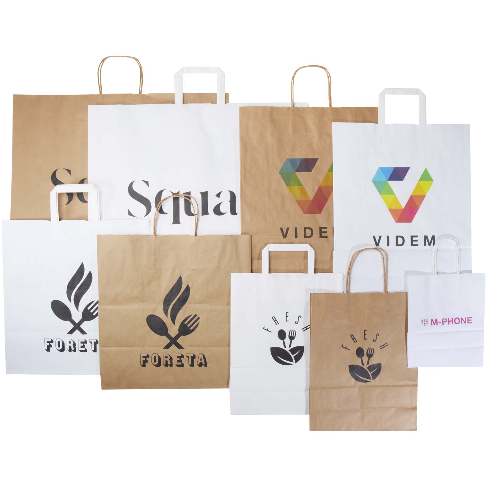 Advertising Paper Bags - Kraft paper bags sample box - 1