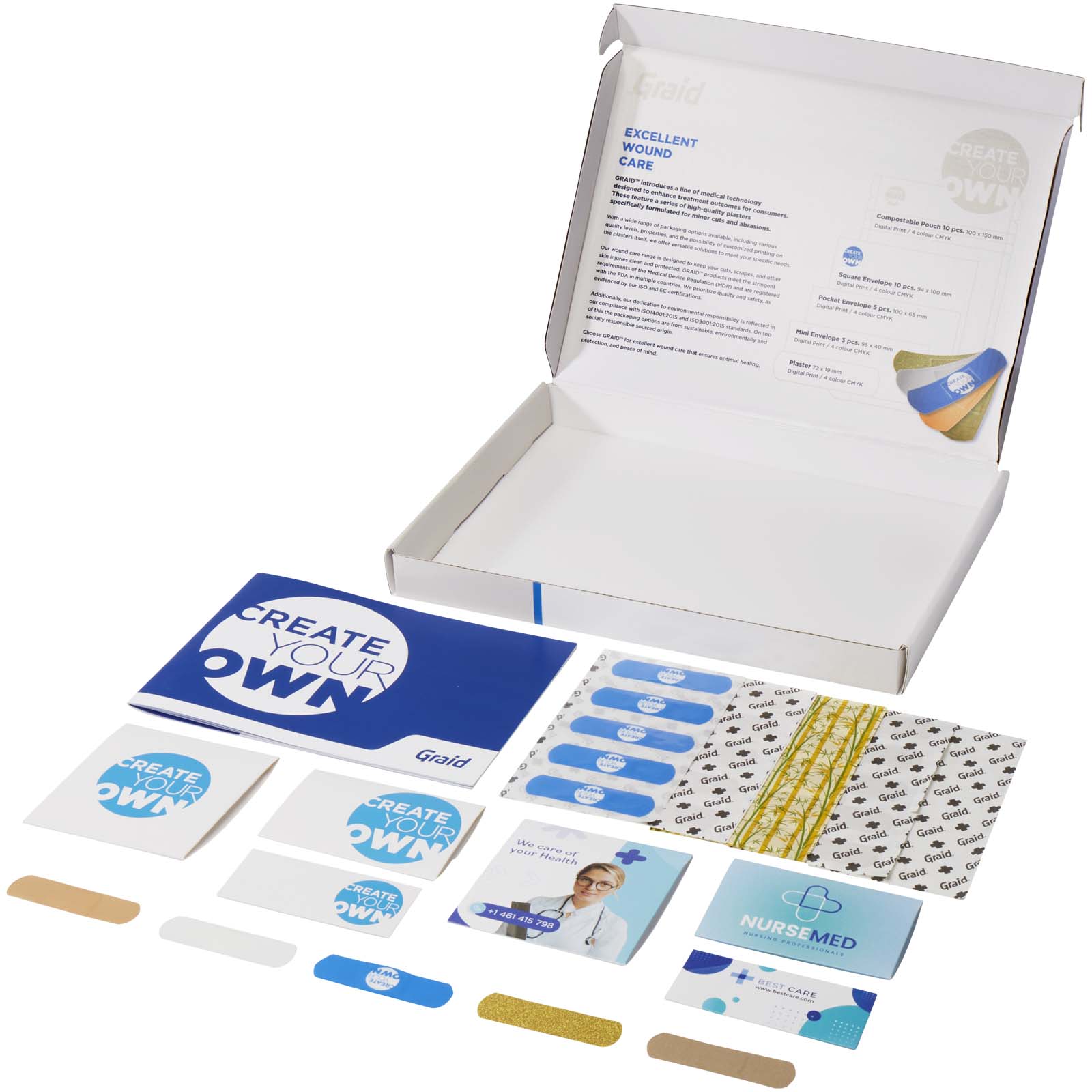 Advertising First Aid Kits - Plaster sample box  - 1