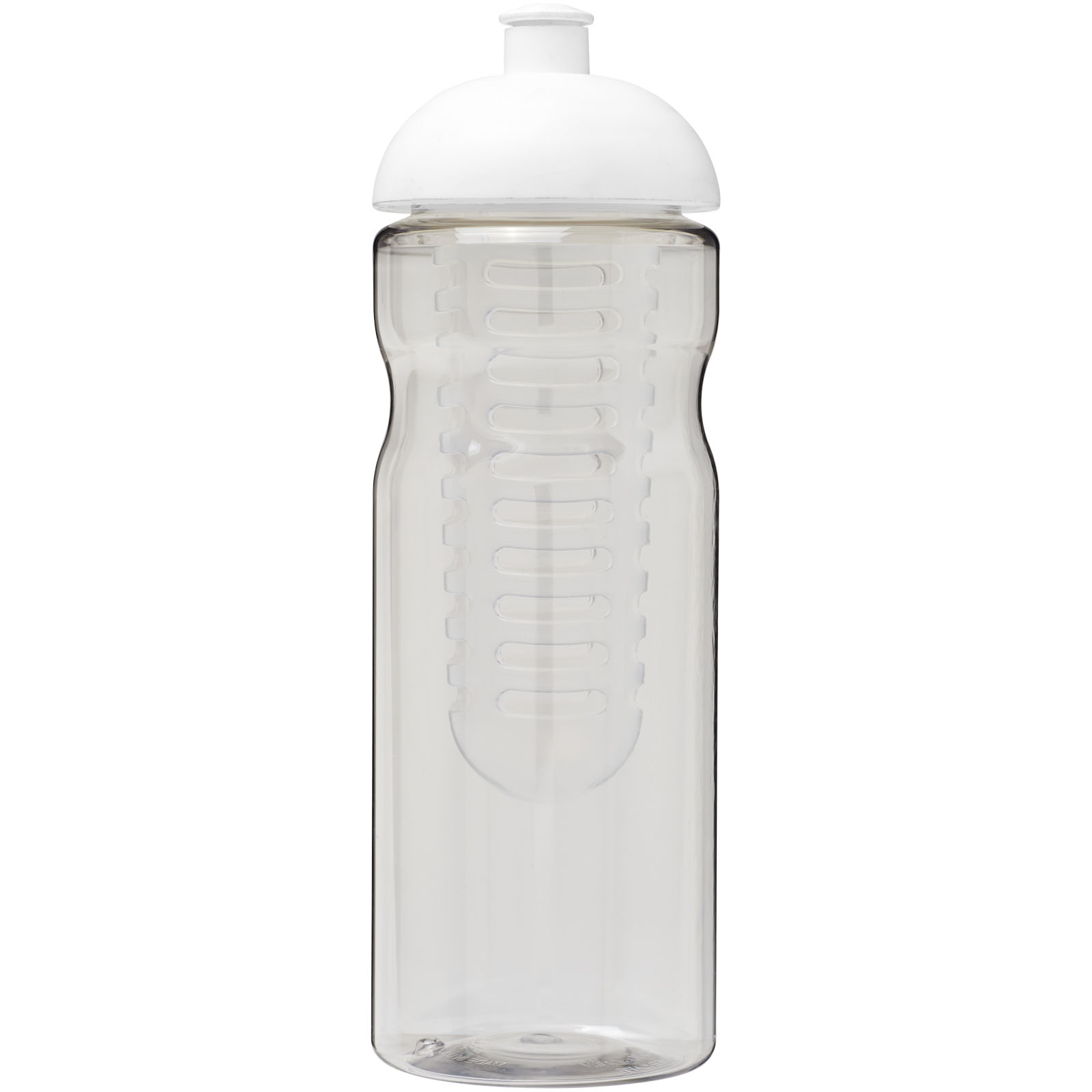 Bouteilles avec infuseur publicitaires - Bidon et infuseur H2O Active® Base 650ml avec couvercle dôme - 1