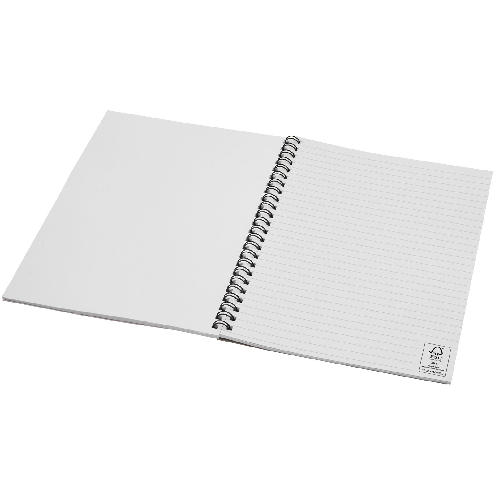 Advertising Soft cover notebooks - Desk-Mate® A5 colour spiral notebook - 2