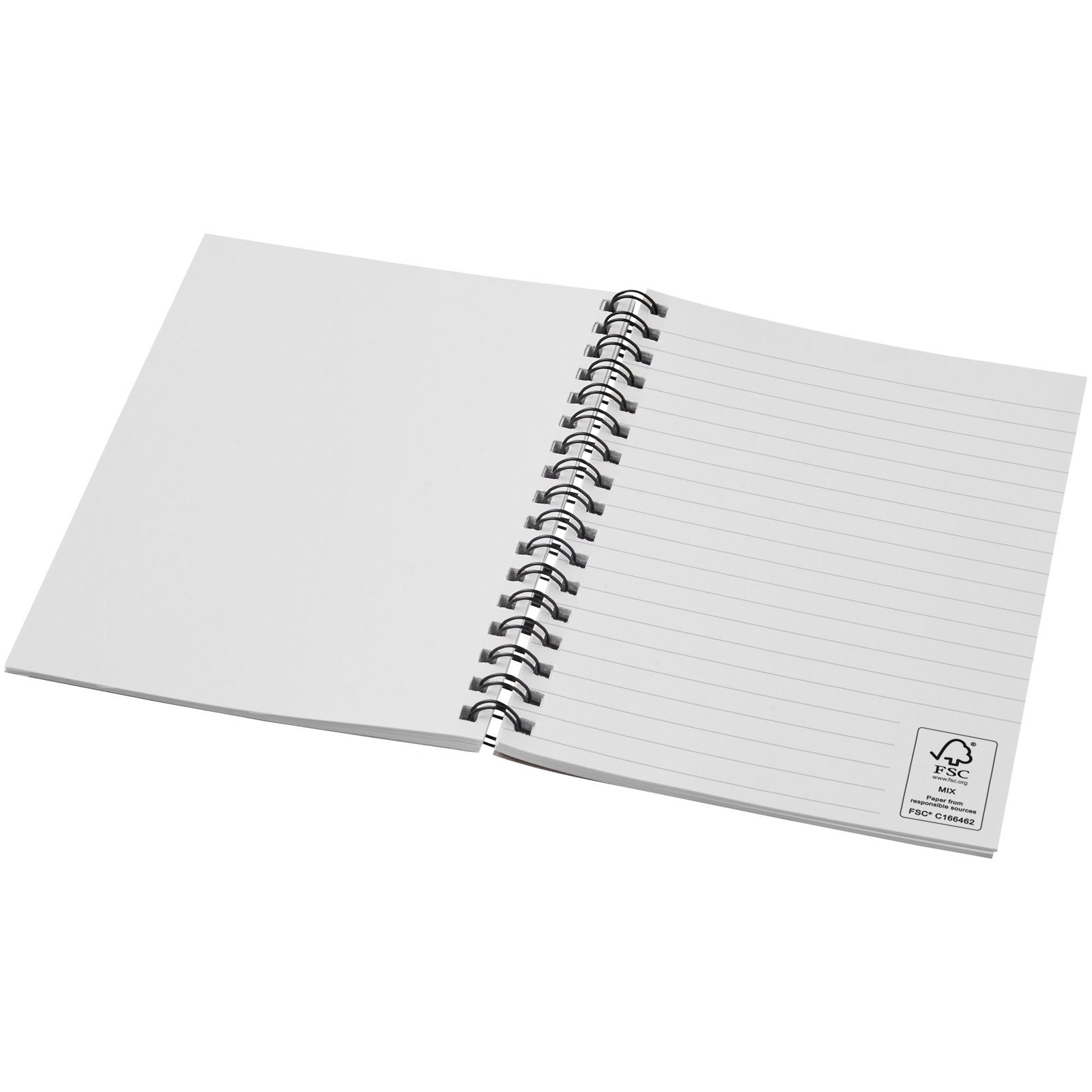 Advertising Soft cover notebooks - Desk-Mate® A6 colour spiral notebook - 2