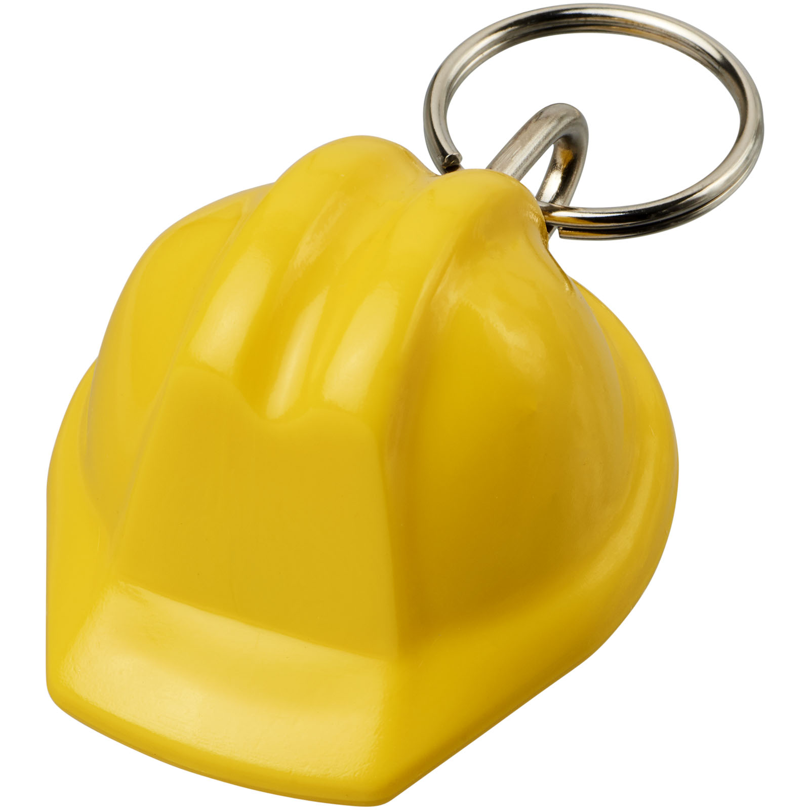 Advertising Keychains & Keyrings - Kolt hard hat-shaped recycled keychain