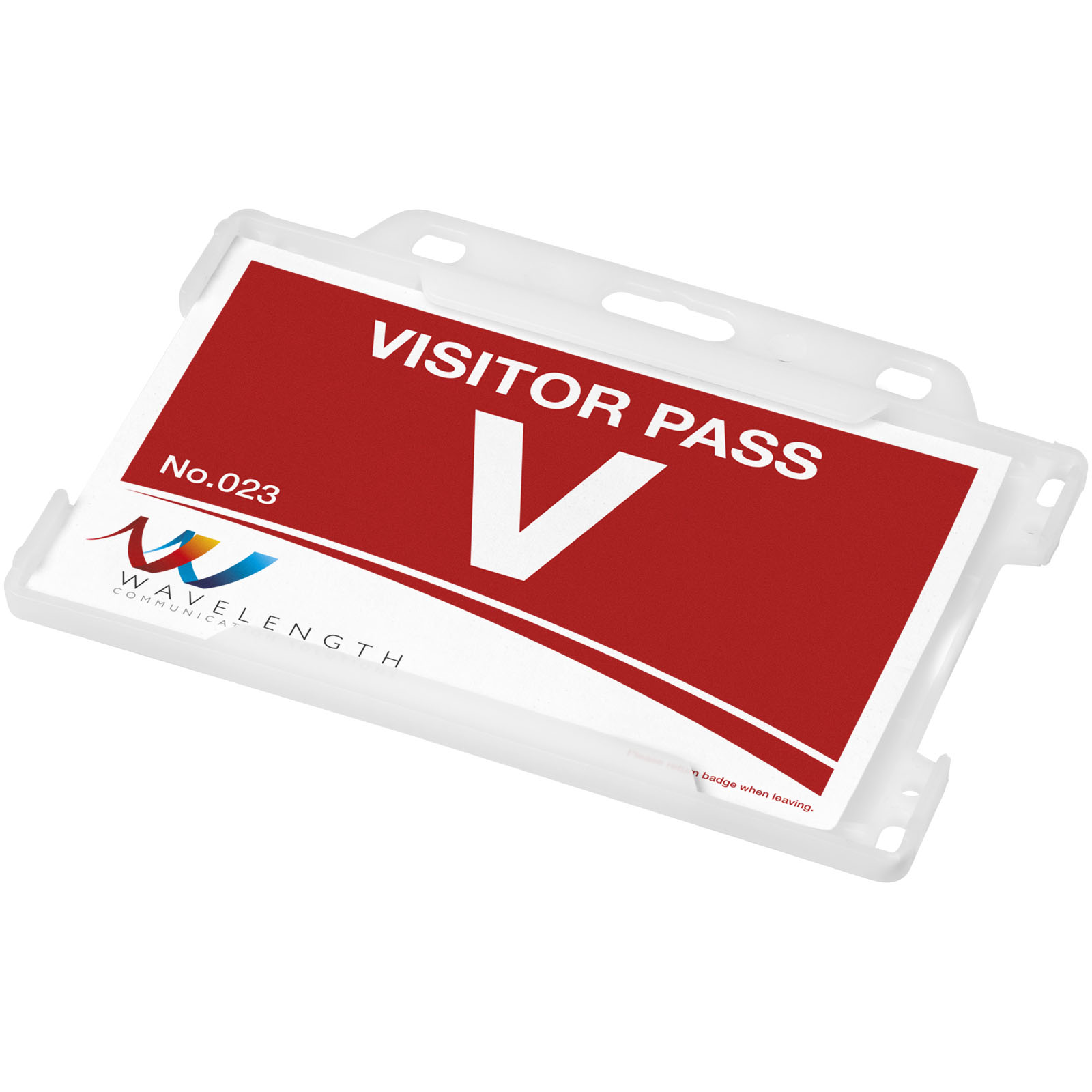 Advertising Badge Holders - Vega recycled plastic card holder - 0