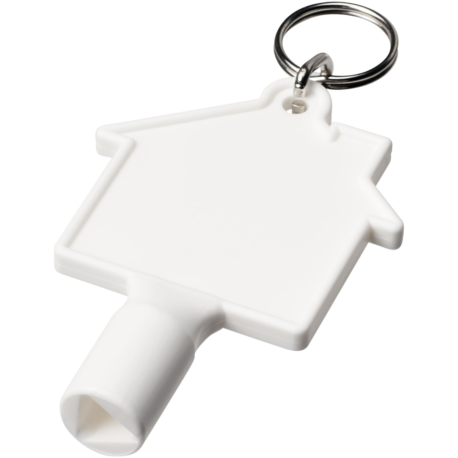 Advertising Keychains & Keyrings - Maximilian house-shaped recycled utility key keychain - 0