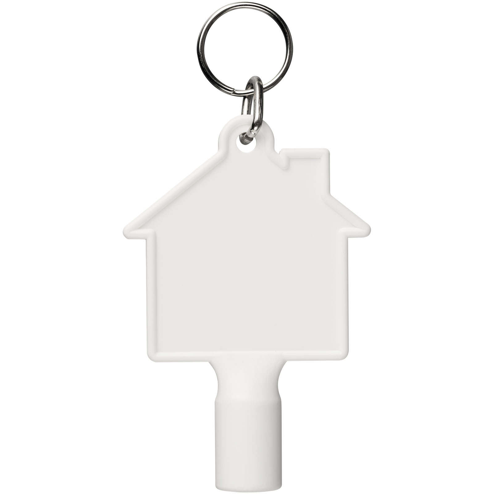 Advertising Keychains & Keyrings - Maximilian house-shaped recycled utility key keychain - 1