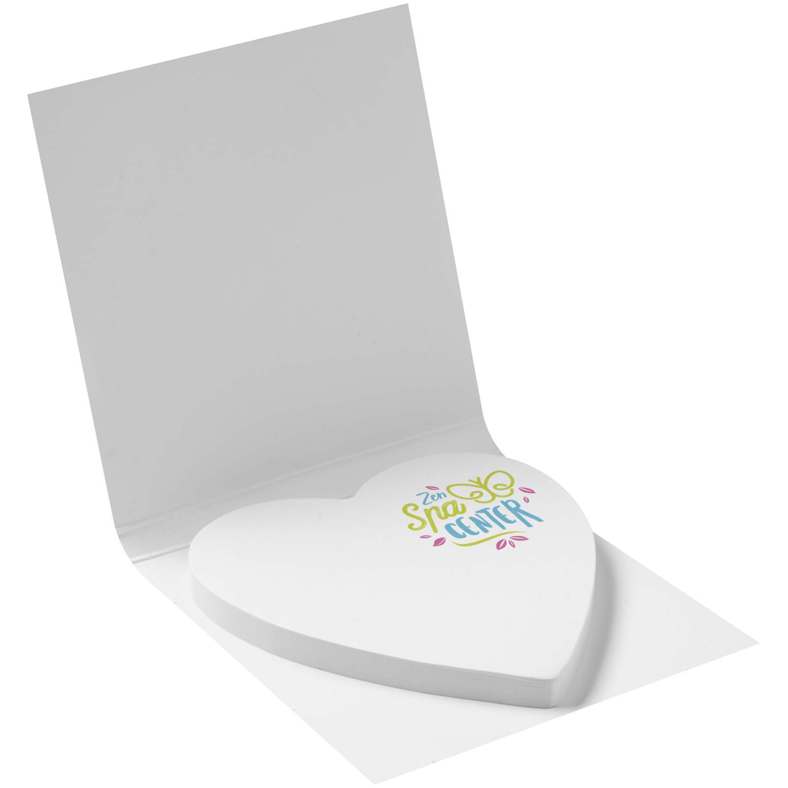 Advertising Sticky Notes - Sticky-Mate® soft cover heart-shaped sticky notes - 2