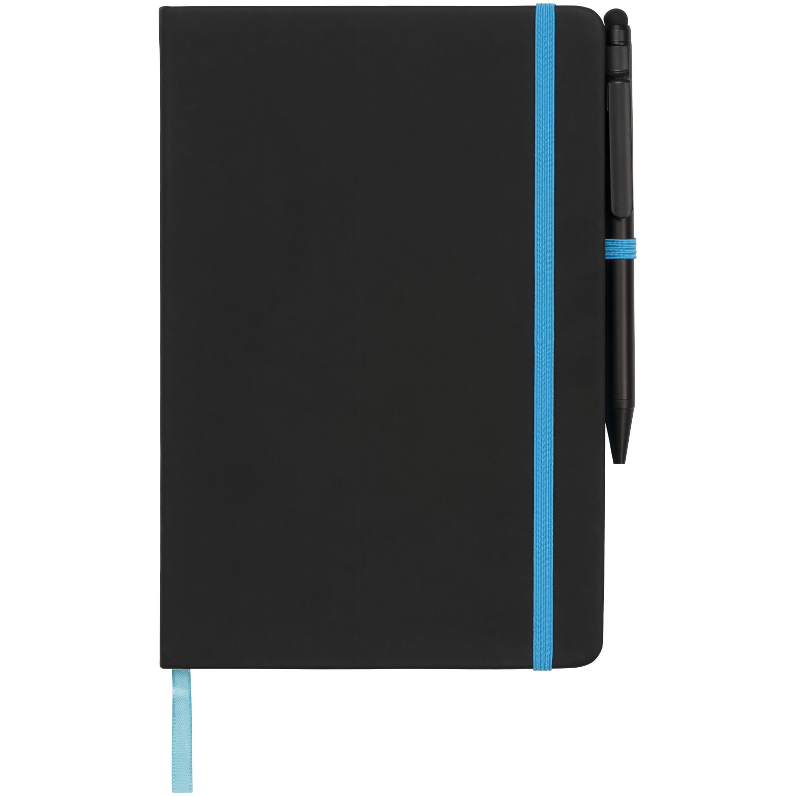 Bloc-notes couverture rigide publicitaires - Carnet de notes M Noir Edge - 1