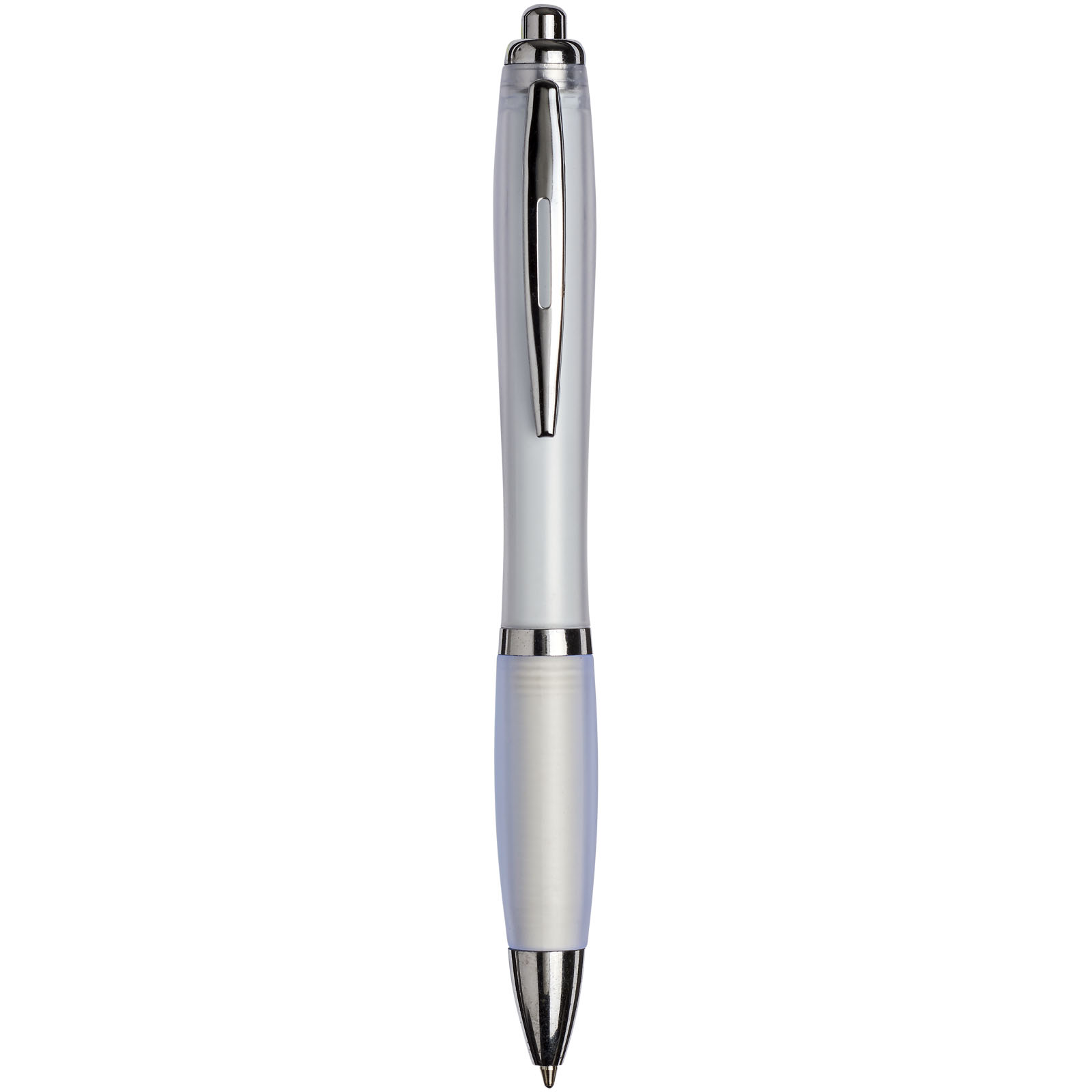 Stylos-bille - Curvy ballpoint pen with frosted barrel and grip