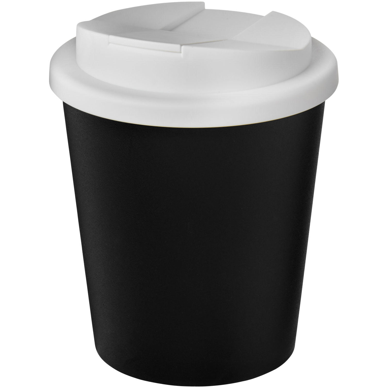 Mugs isothermes publicitaires - Gobelet recyclé Americano® Espresso Eco de 250 ml avec couvercle anti-déversement  - 0