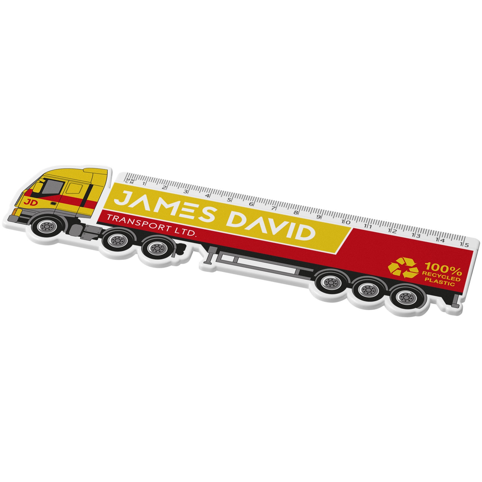 Desk Accessories - Tait 15 cm lorry-shaped recycled plastic ruler