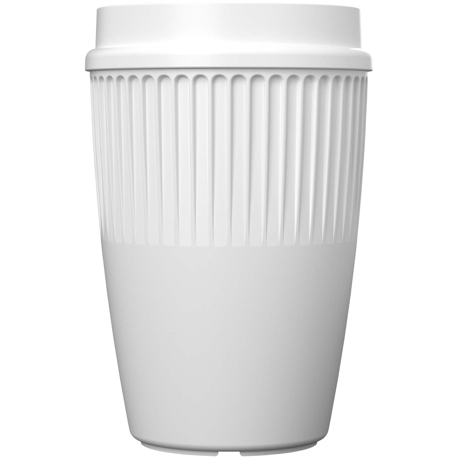 Mugs pour voyager publicitaires - Gobelet Cirrus de 350 ml avec couvercle 360° - 1