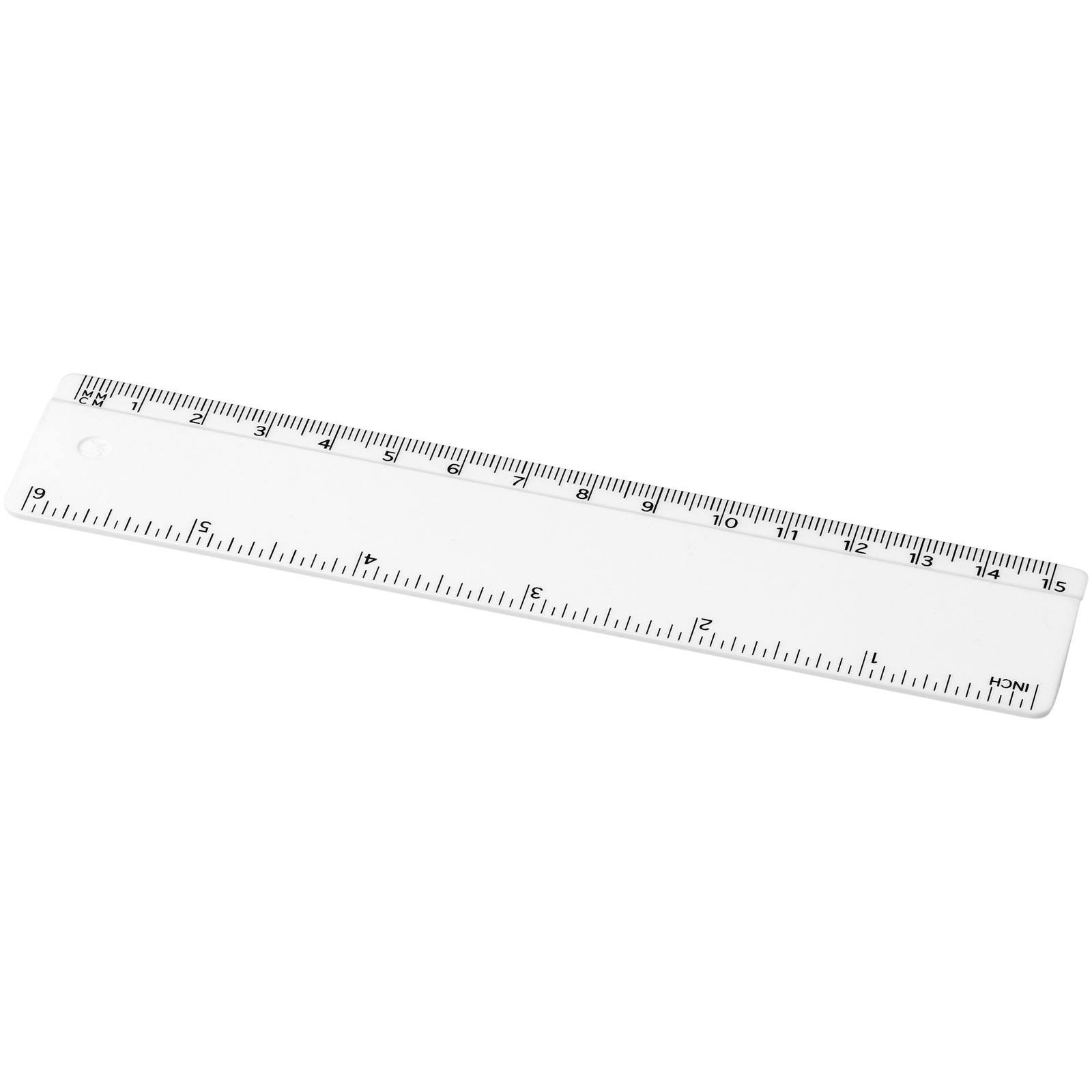 Advertising Desk Accessories - Refari 15 cm recycled plastic ruler - 0
